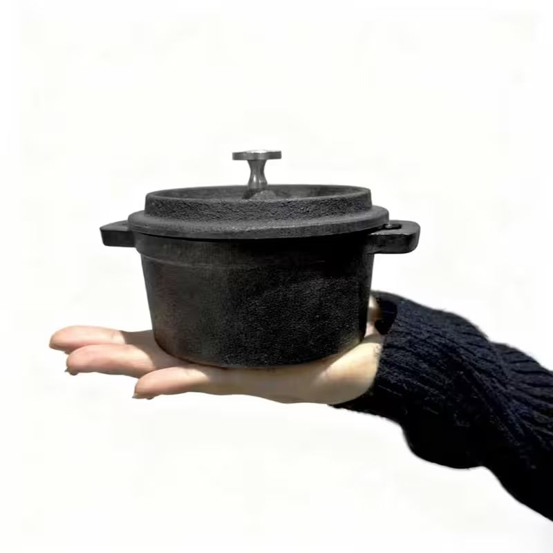 Pre-Seasoned Cast Iron Pot Mini