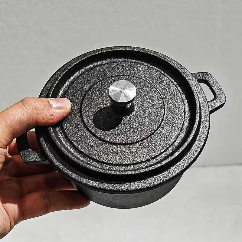 Pre-Seasoned Cast Iron Pot Mini