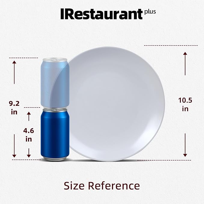 Commercial-Grade Stoneware Coupe Plates