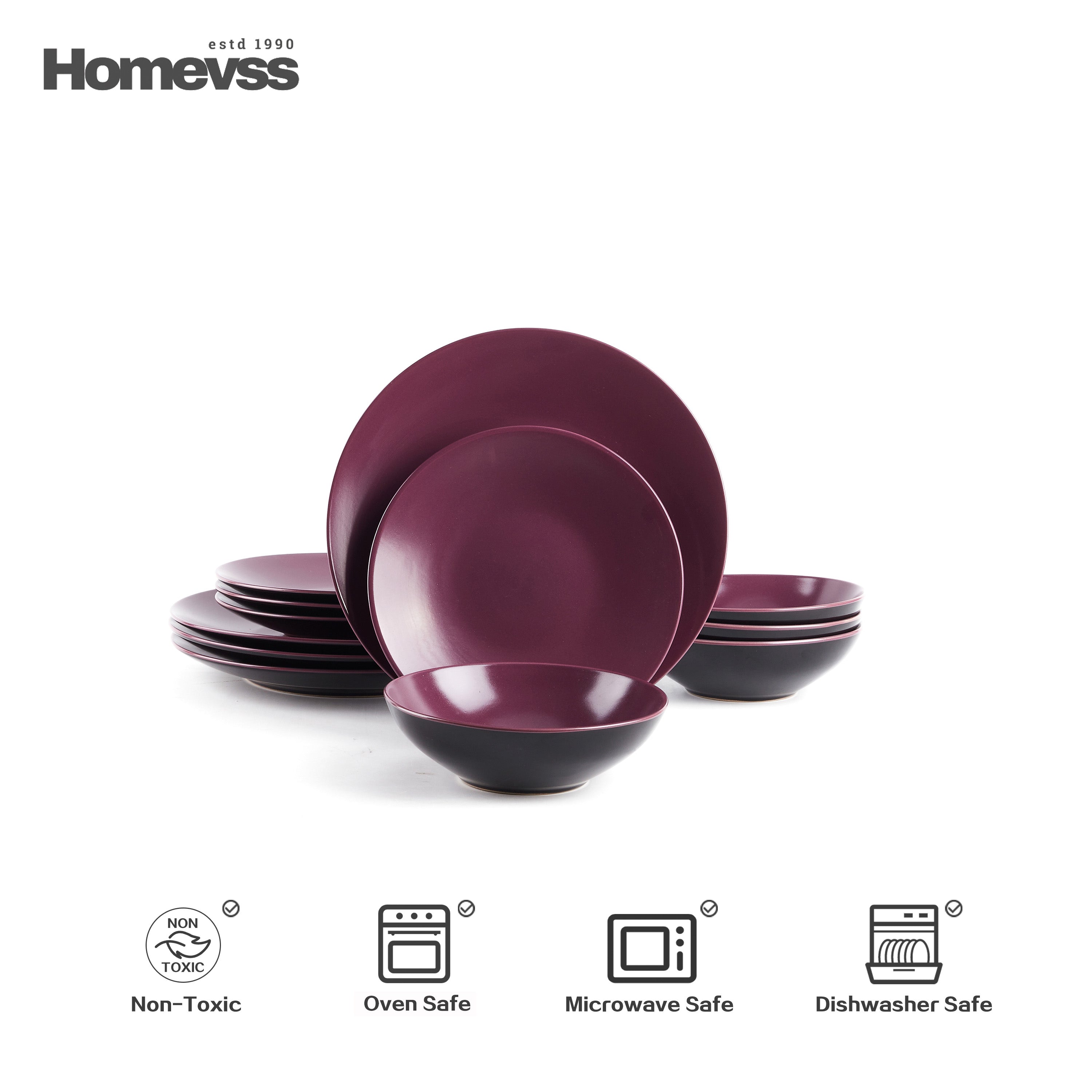 🎃Halloween-Ready🎃 Colors Life Stoneware Dinnerware Set