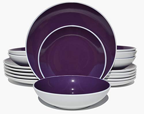 Stoneware Coupe Shape Dinnerware Set