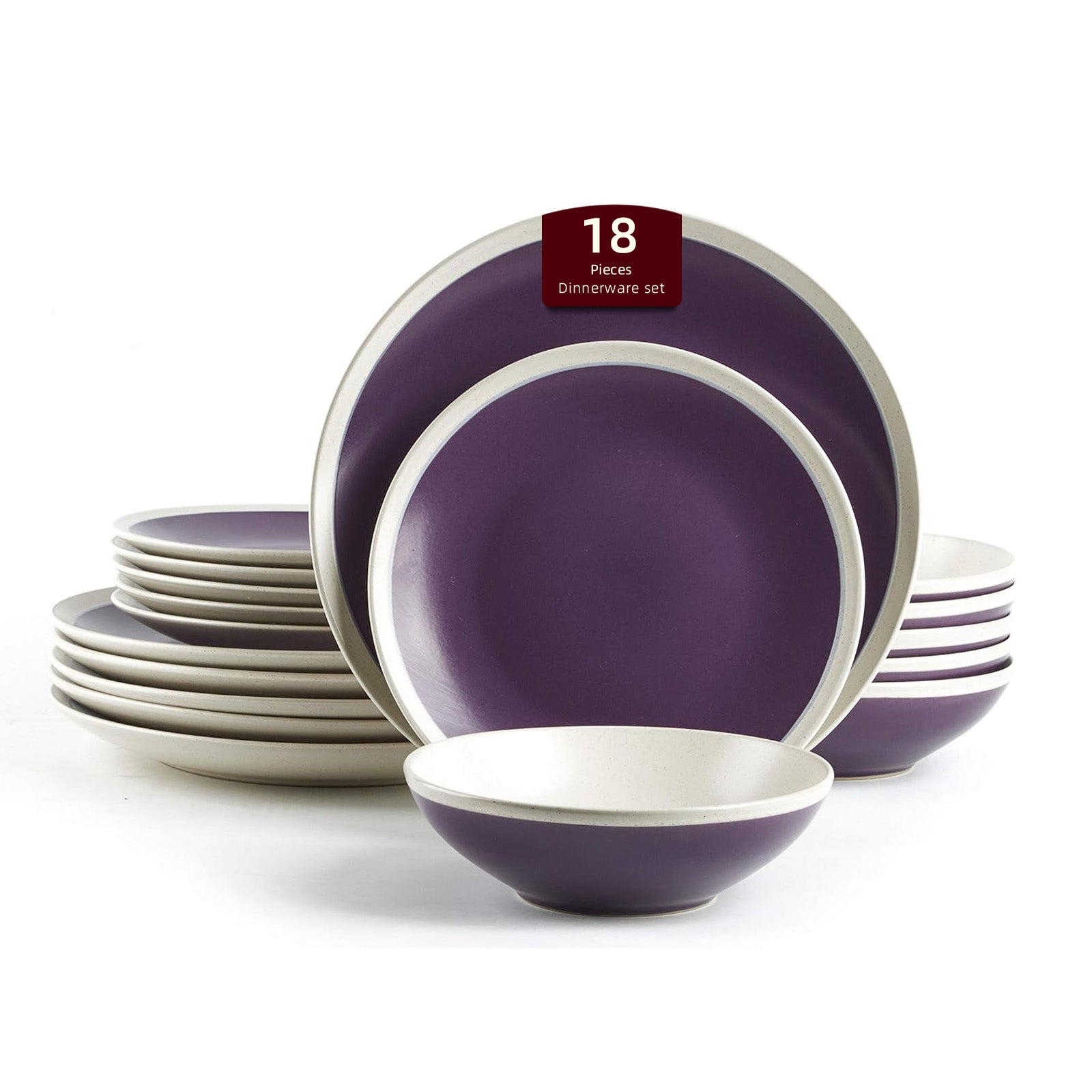 🎃Halloween-Ready🎃 Rock Ridge Speckled Stoneware Dinnerware Set