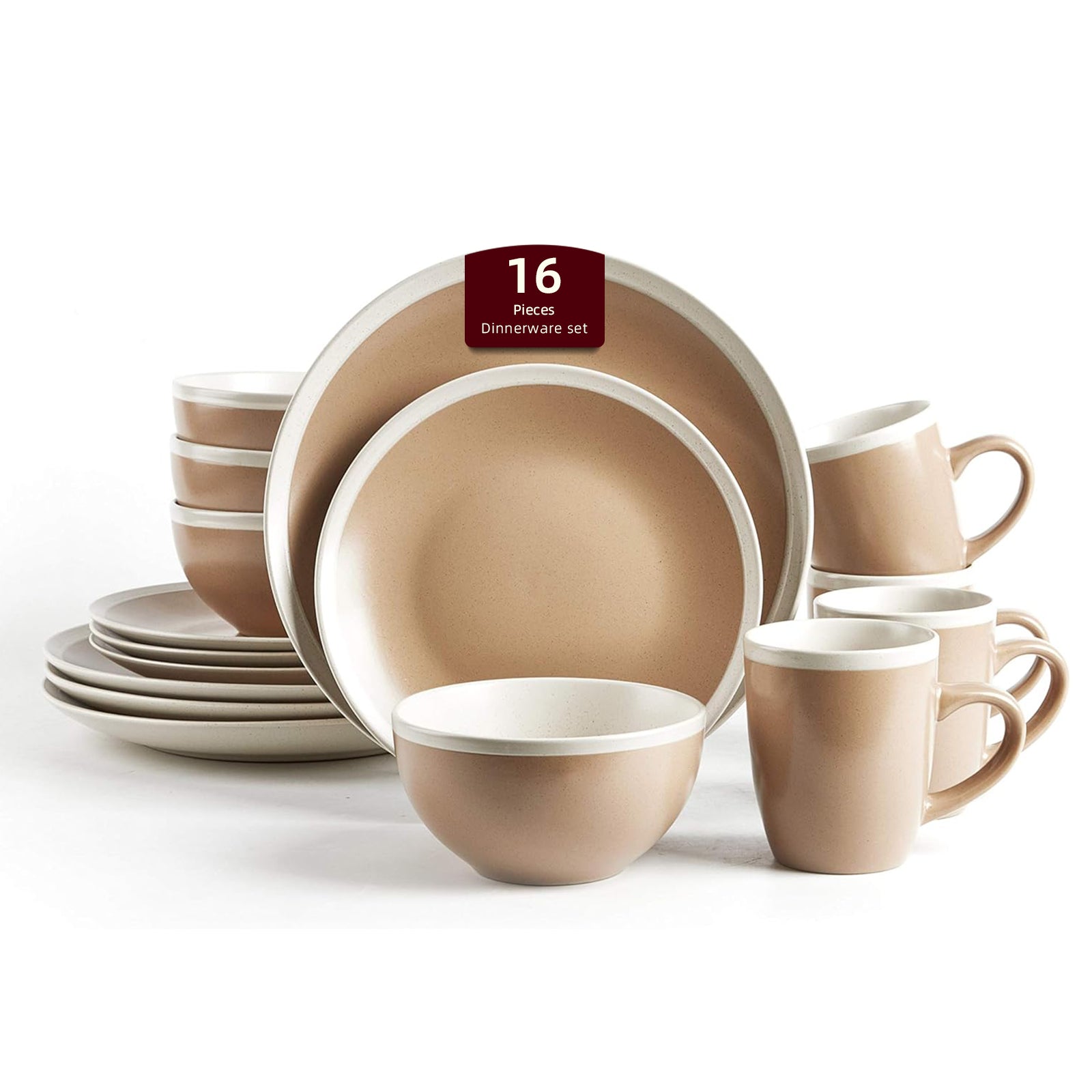 🎃Halloween-Ready🎃 Rock Ridge Speckled Stoneware Dinnerware Set