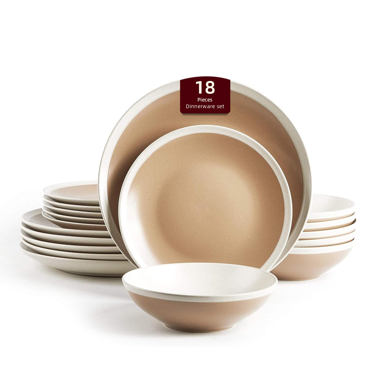 🎃Halloween-Ready🎃 Rock Ridge Speckled Stoneware Dinnerware Set