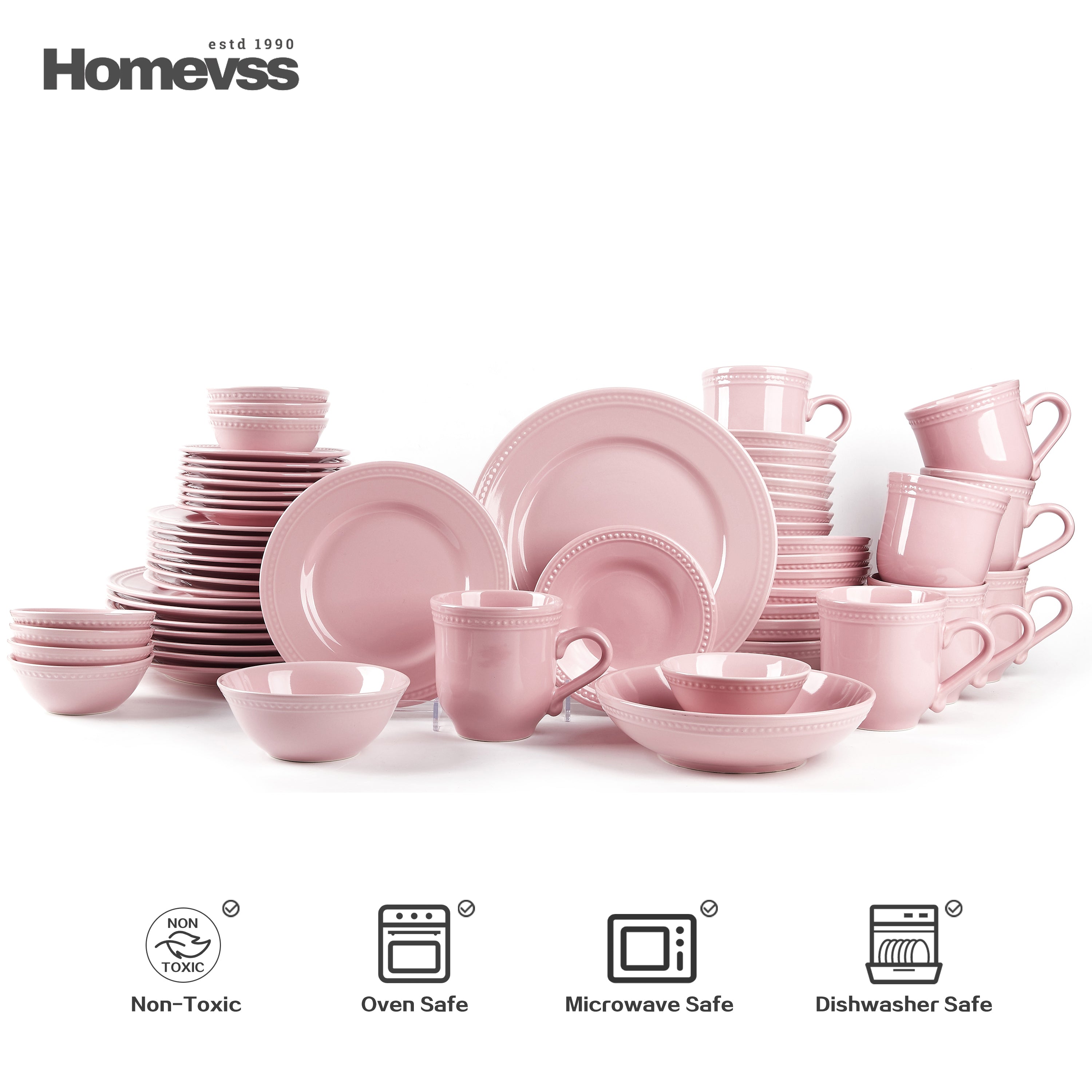 Pearl Dots Stoneware Dinnerware Set