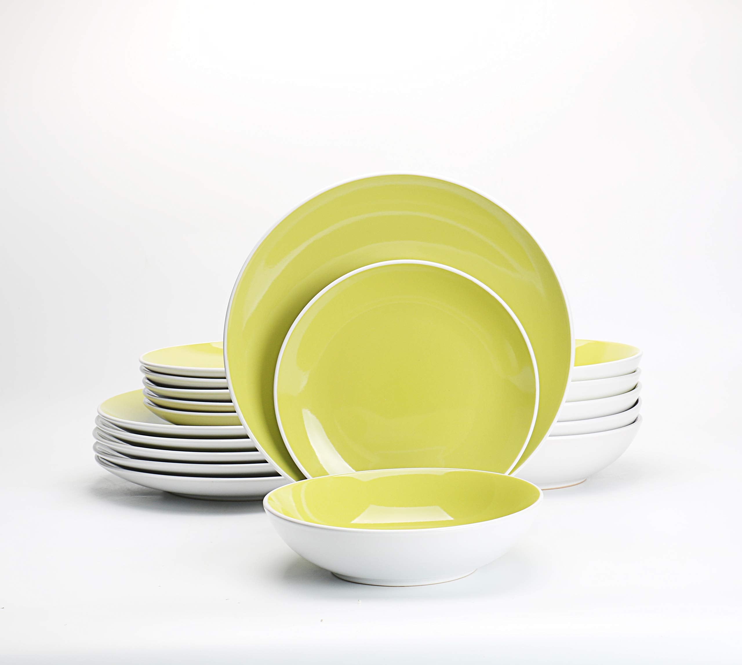 Stoneware Coupe Shape Dinnerware Set