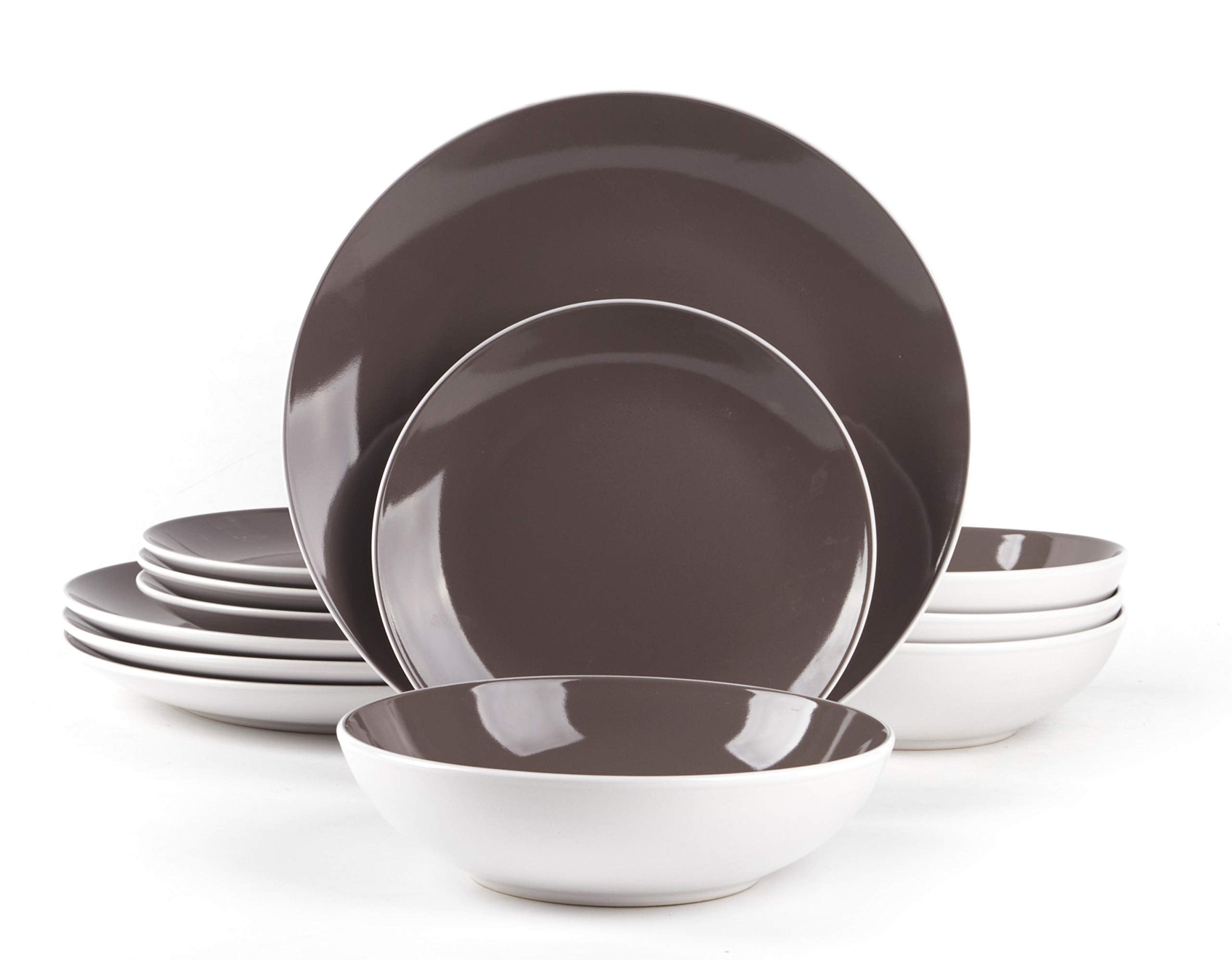 Stoneware Coupe Shape Dinnerware Set