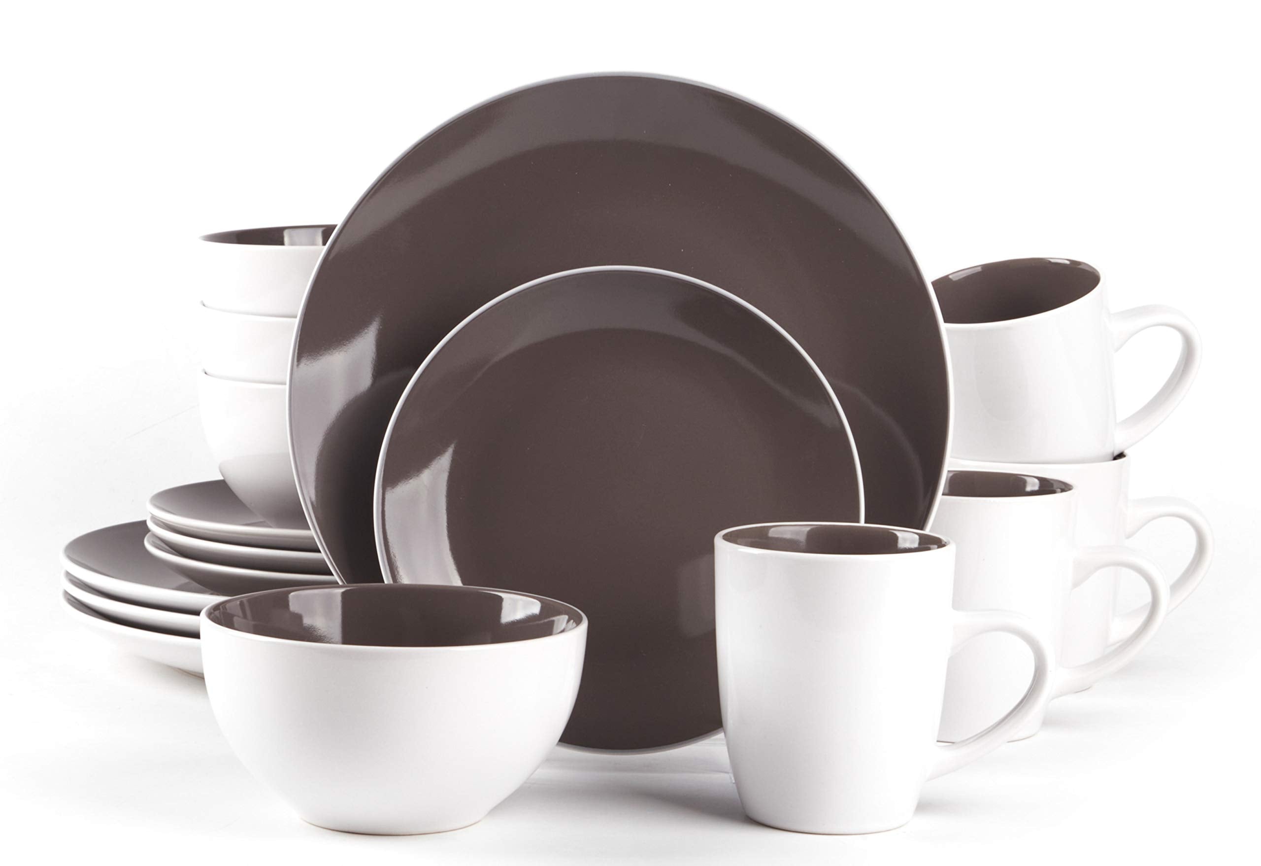 Stoneware Coupe Shape Dinnerware Set