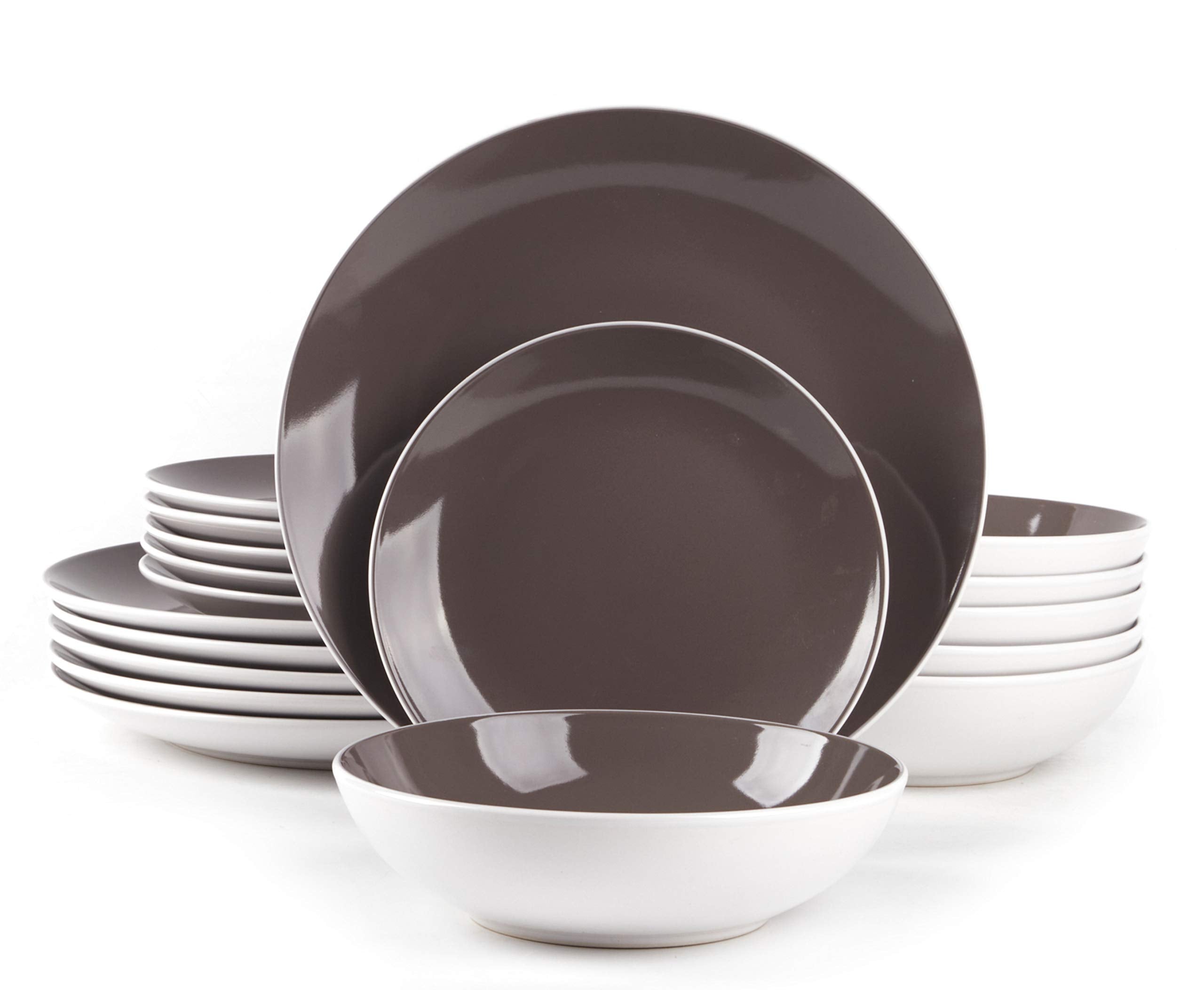 Stoneware Coupe Shape Dinnerware Set