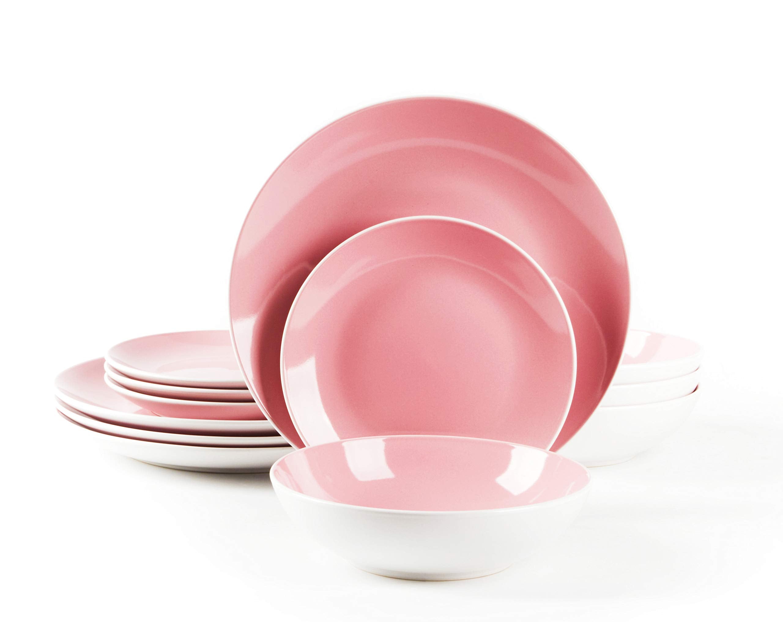 Stoneware Coupe Shape Dinnerware Set