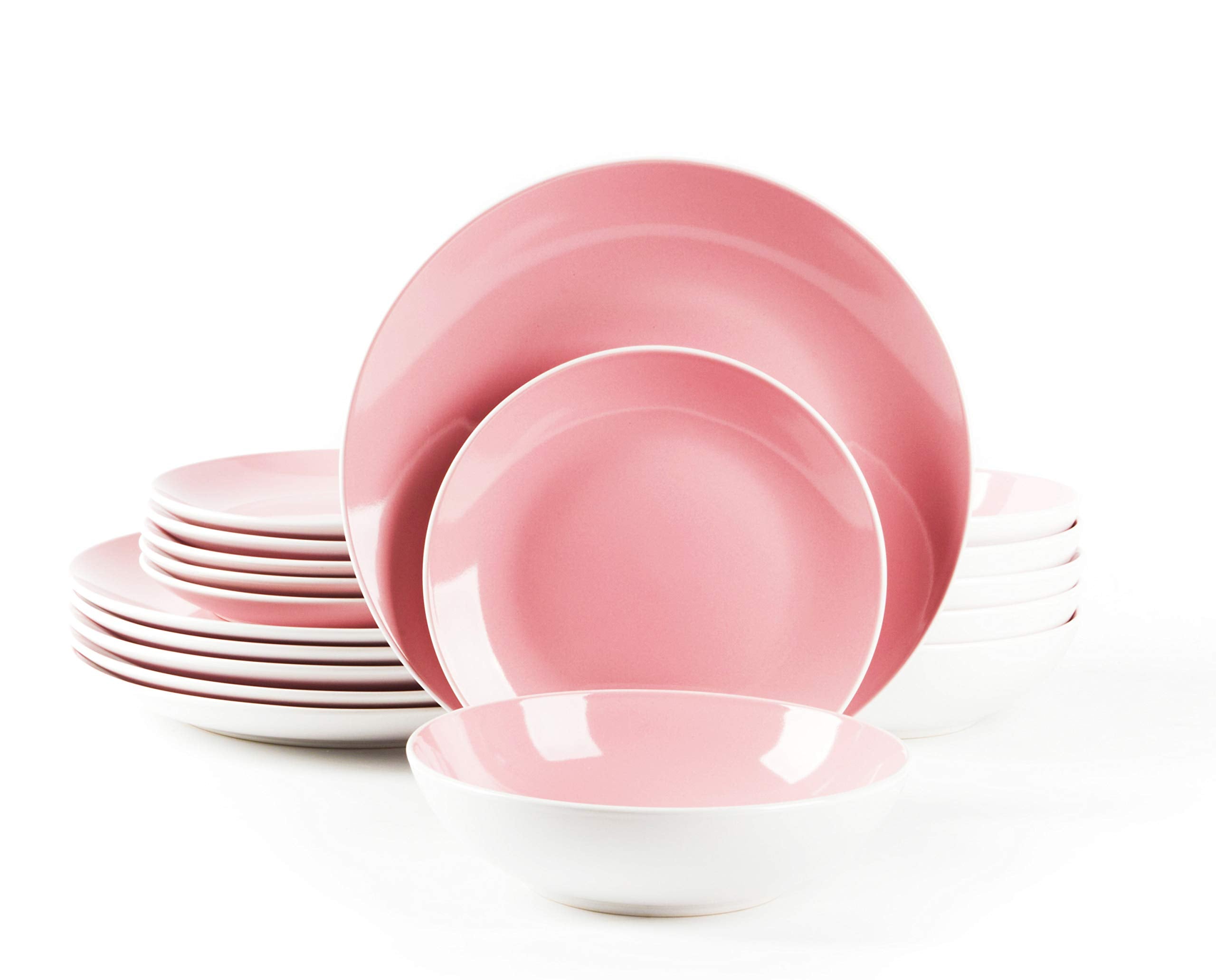Stoneware Coupe Shape Dinnerware Set