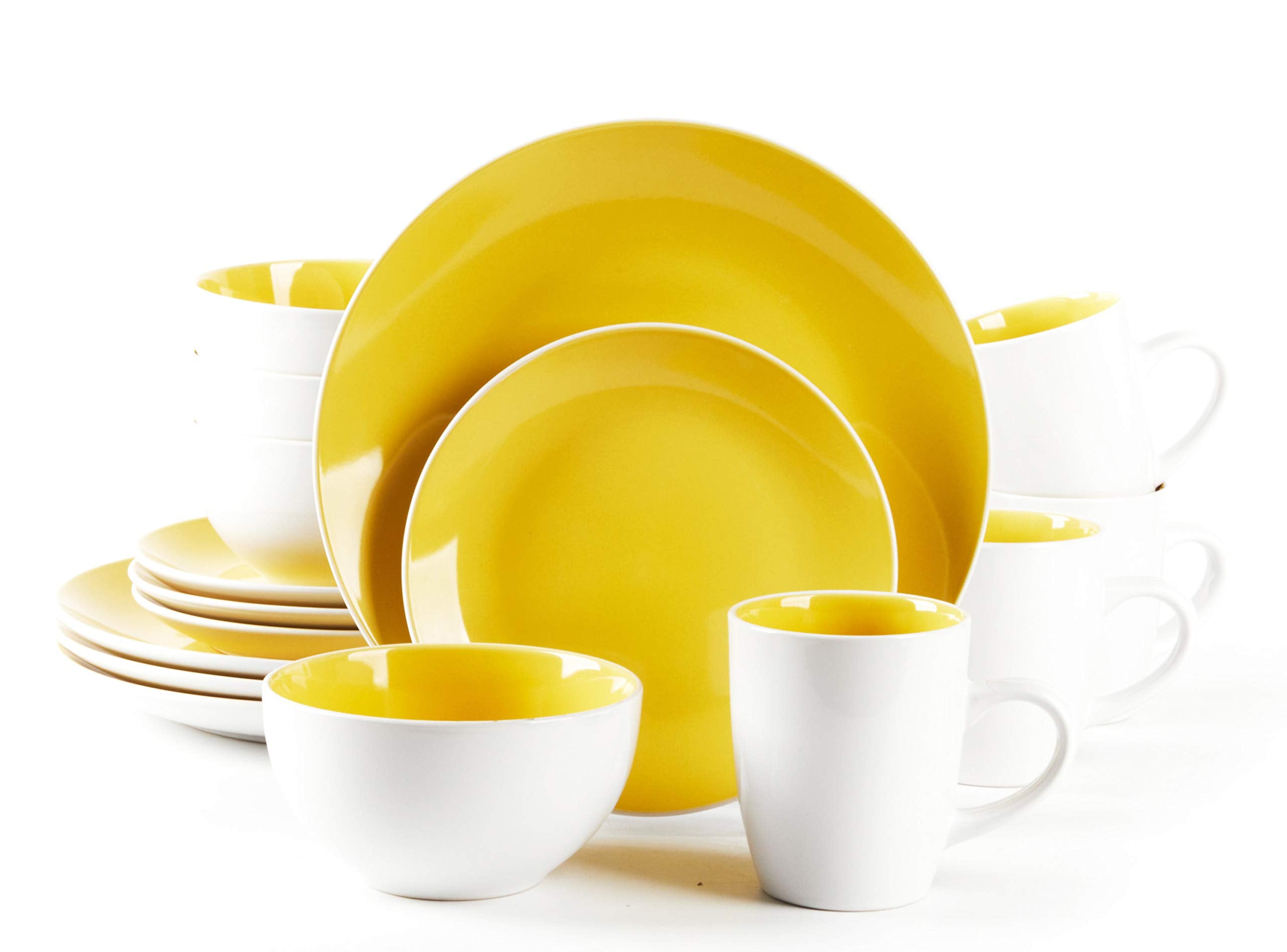 Stoneware Coupe Shape Dinnerware Set