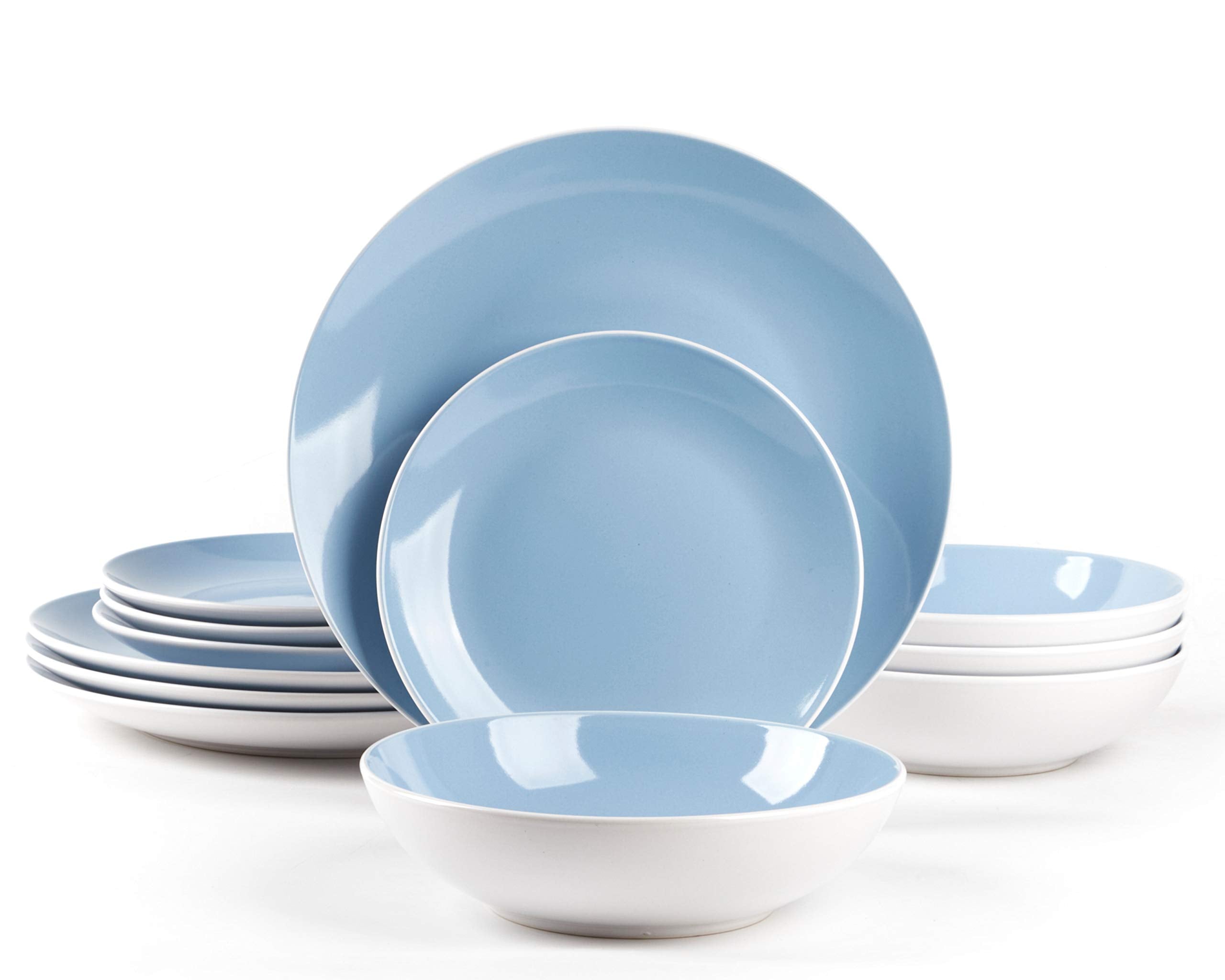 Stoneware Coupe Shape Dinnerware Set