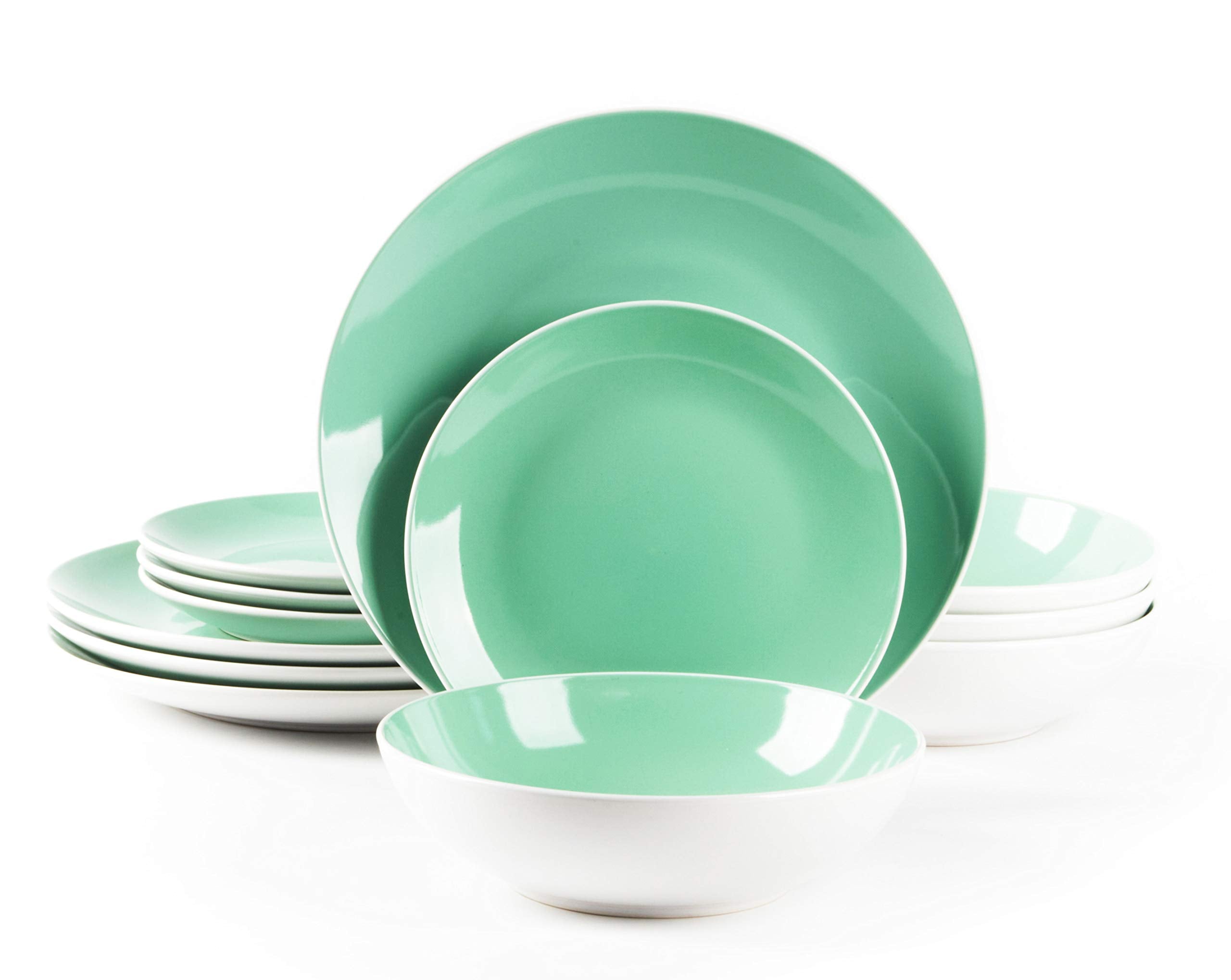 Stoneware Coupe Shape Dinnerware Set