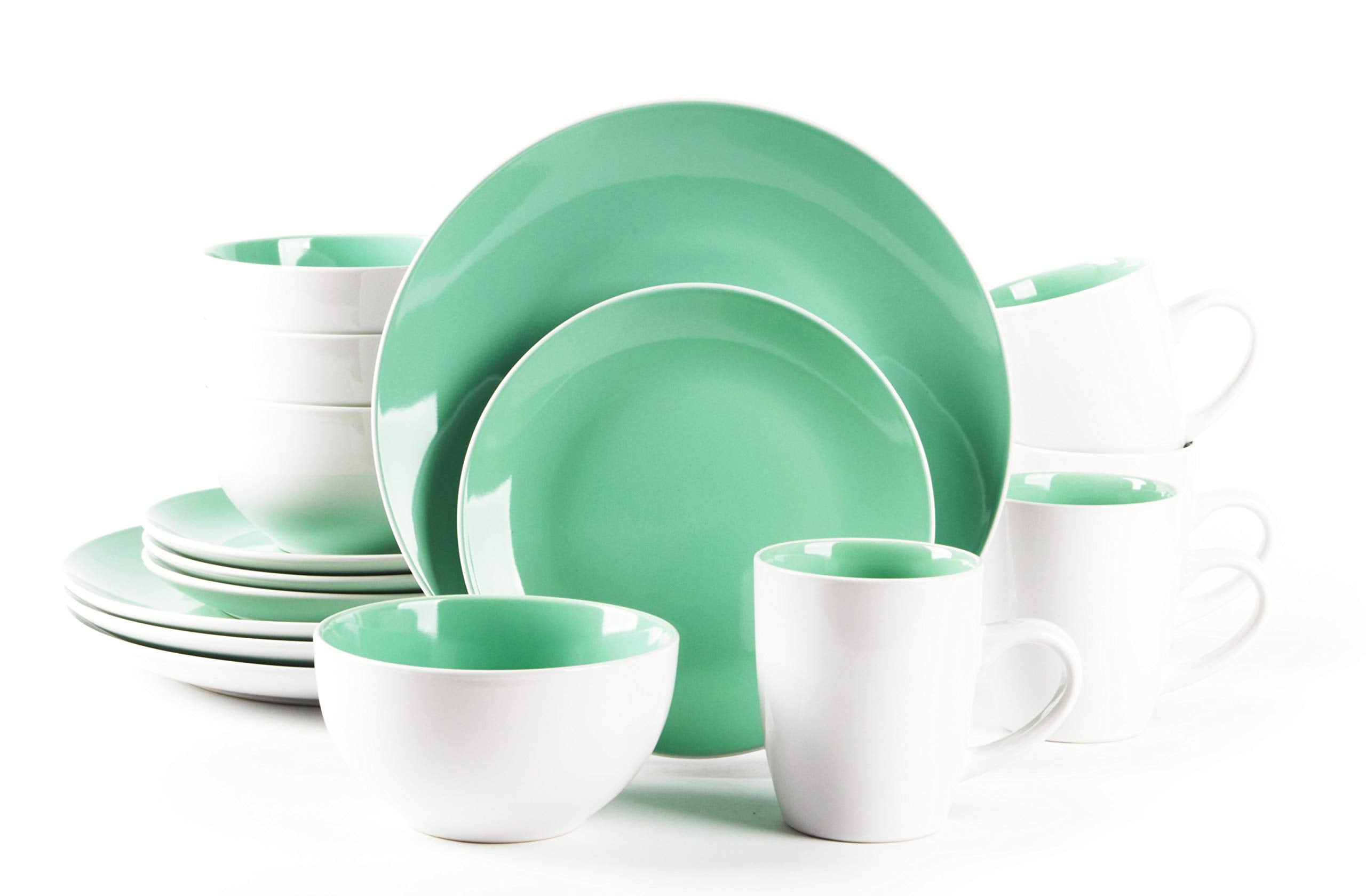 Stoneware Coupe Shape Dinnerware Set