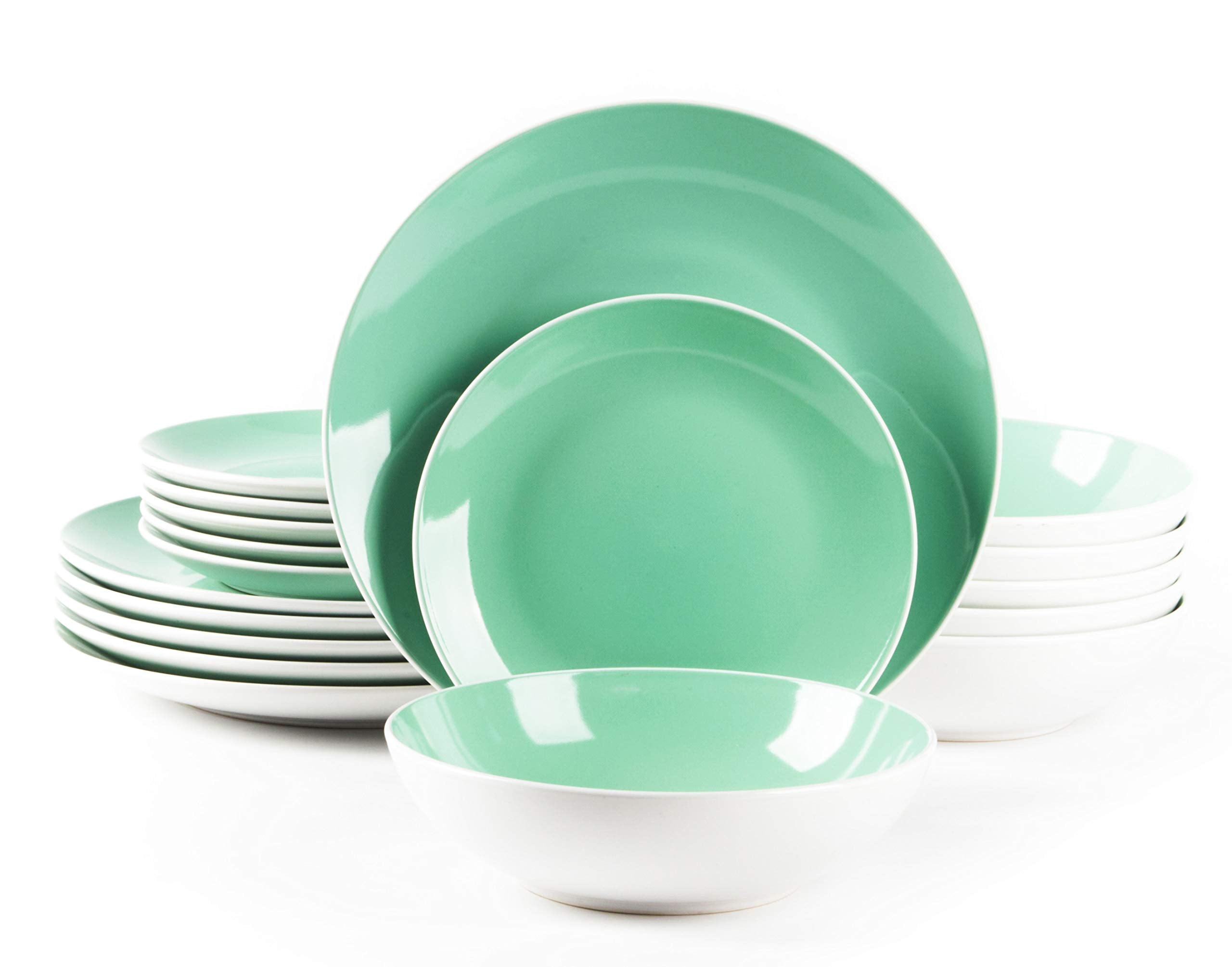 Stoneware Coupe Shape Dinnerware Set