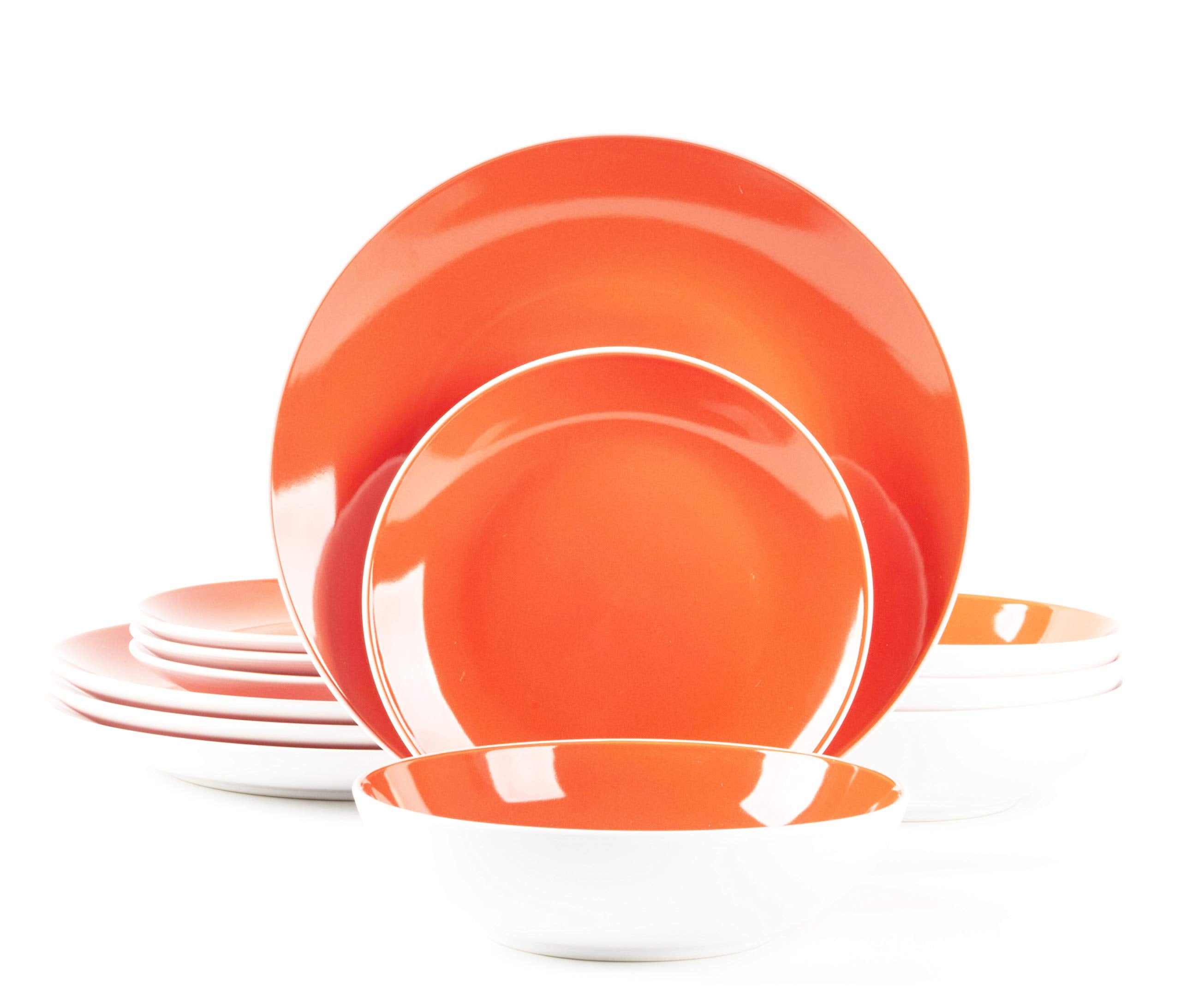 Stoneware Coupe Shape Dinnerware Set