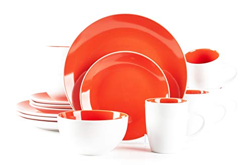 Stoneware Coupe Shape Dinnerware Set