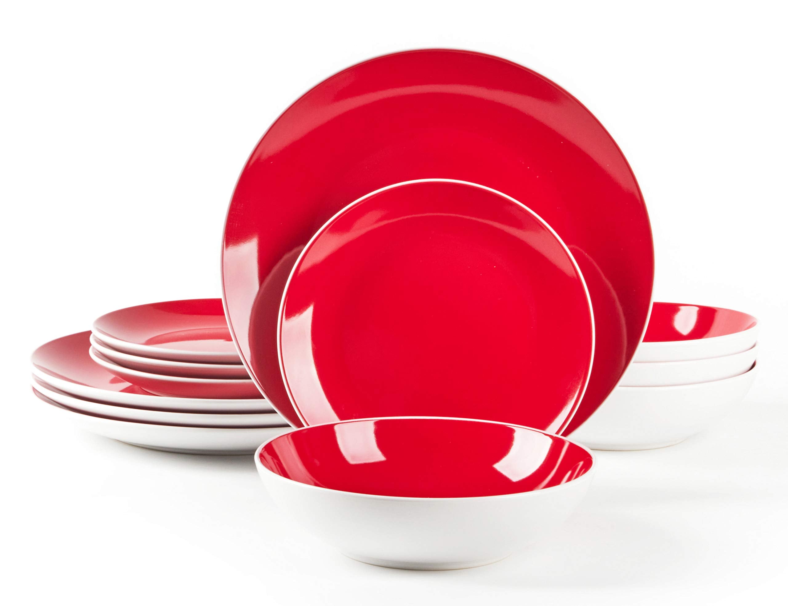 Stoneware Coupe Shape Dinnerware Set