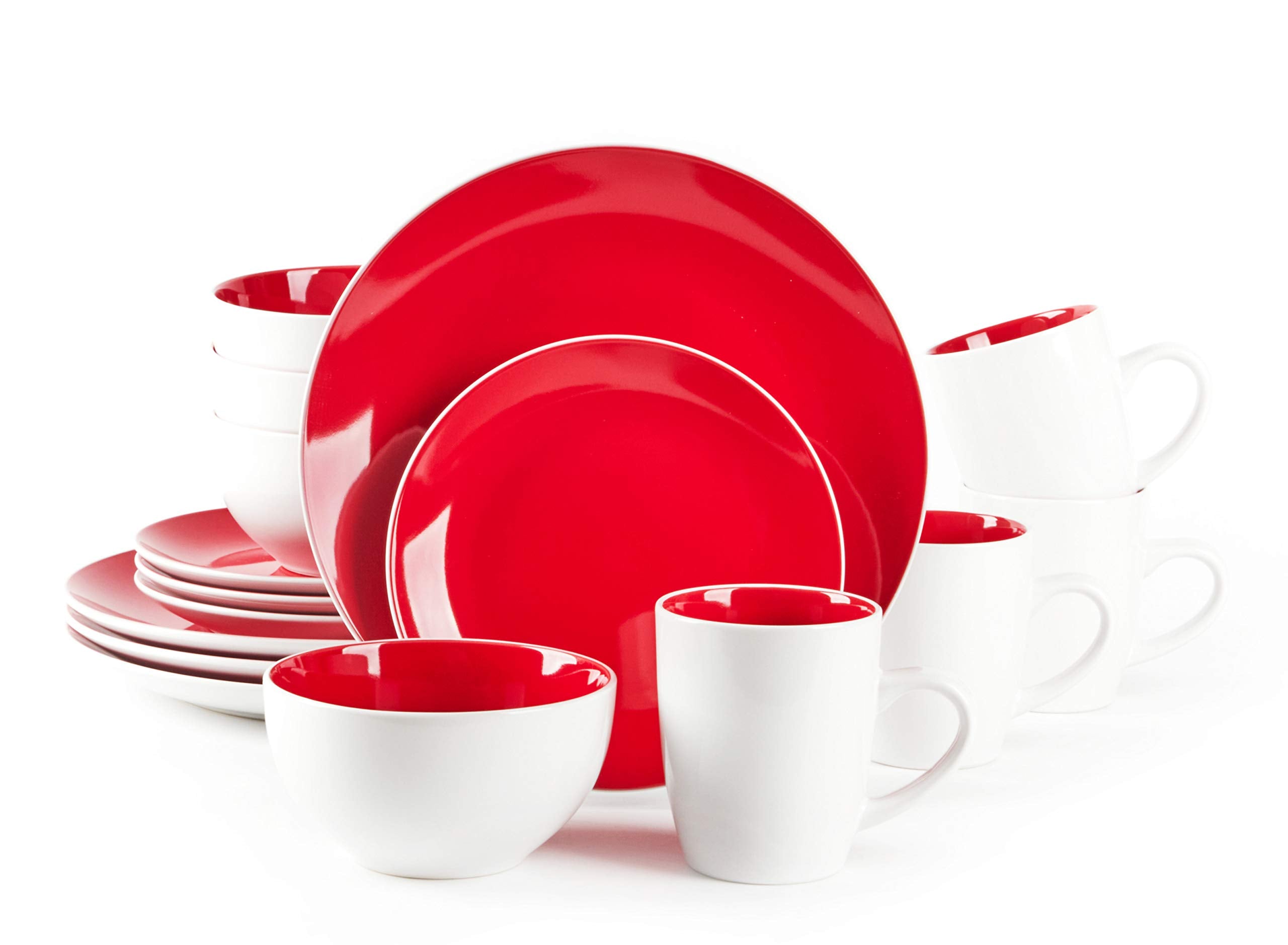 Stoneware Coupe Shape Dinnerware Set