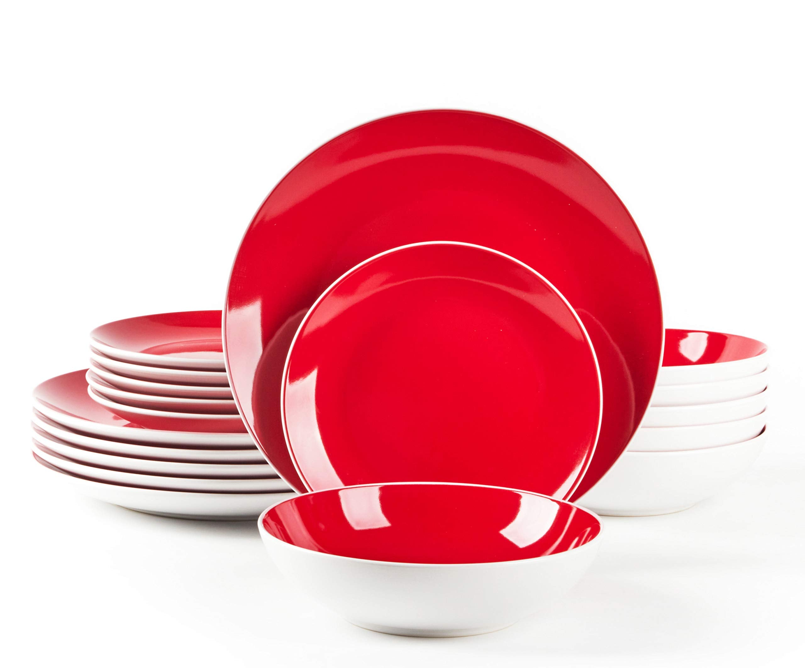 Stoneware Coupe Shape Dinnerware Set