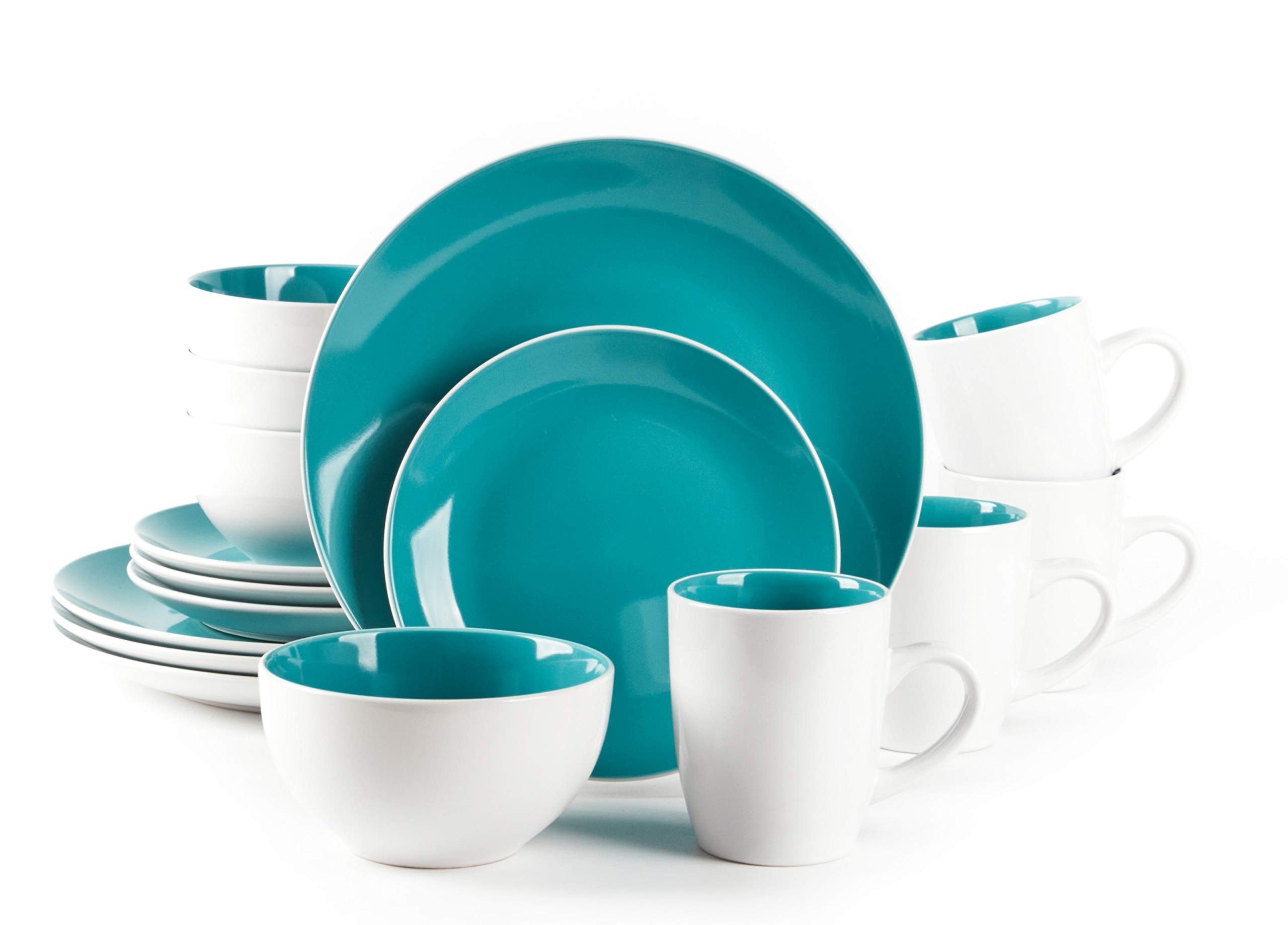 Stoneware Coupe Shape Dinnerware Set