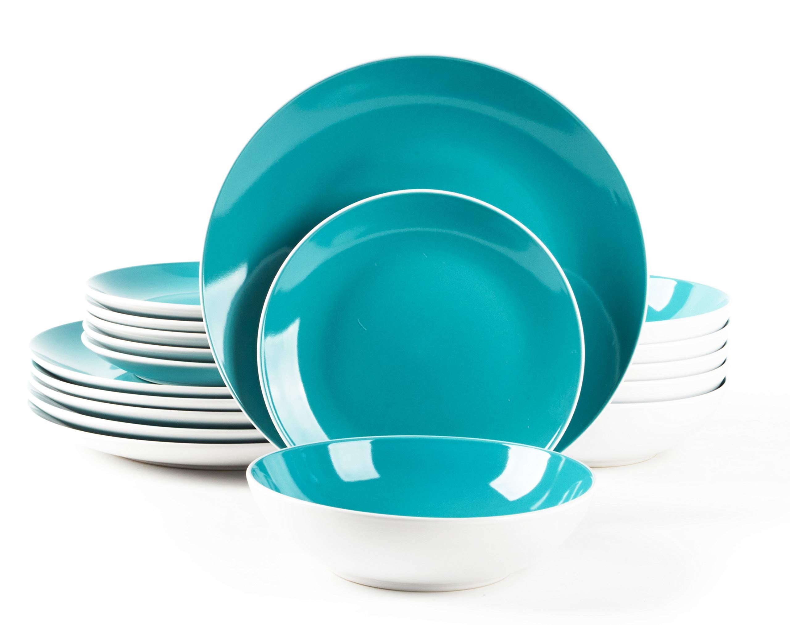 Stoneware Coupe Shape Dinnerware Set