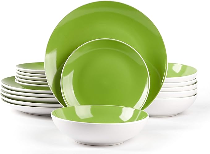 🎃Halloween-Ready🎃Stoneware Coupe Shape Dinnerware Set