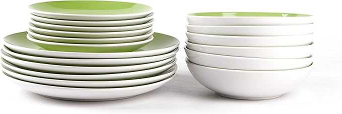 🎃Halloween-Ready🎃Stoneware Coupe Shape Dinnerware Set