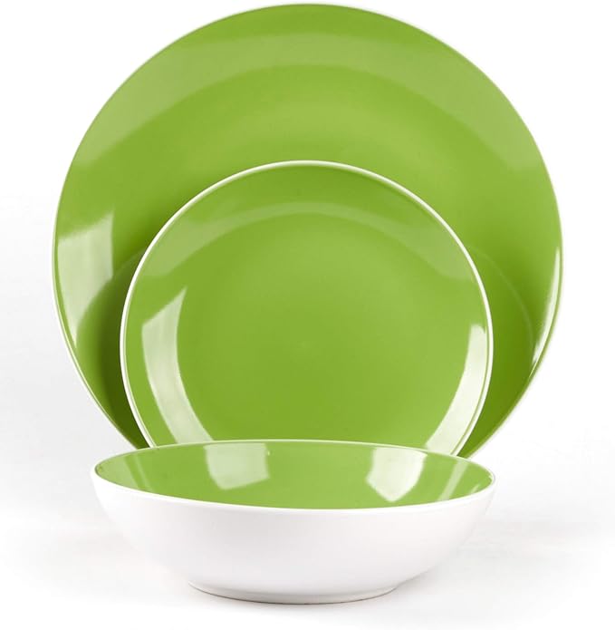 🎃Halloween-Ready🎃Stoneware Coupe Shape Dinnerware Set