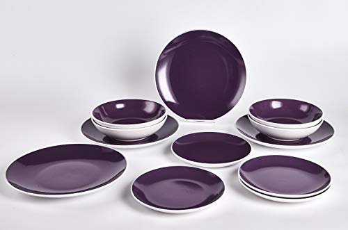 Stoneware Coupe Shape Dinnerware Set