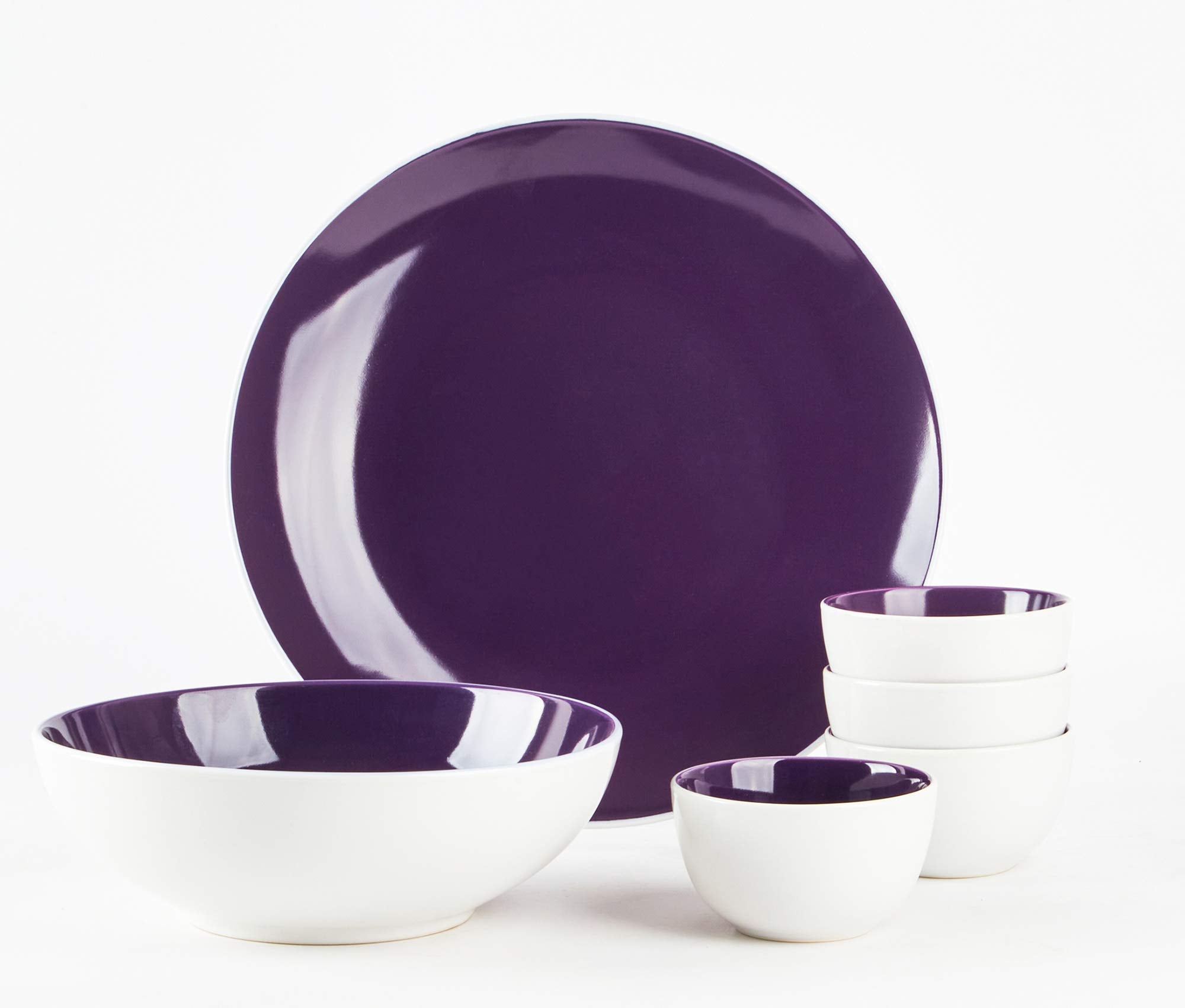 Stoneware Coupe Shape Dinnerware Set