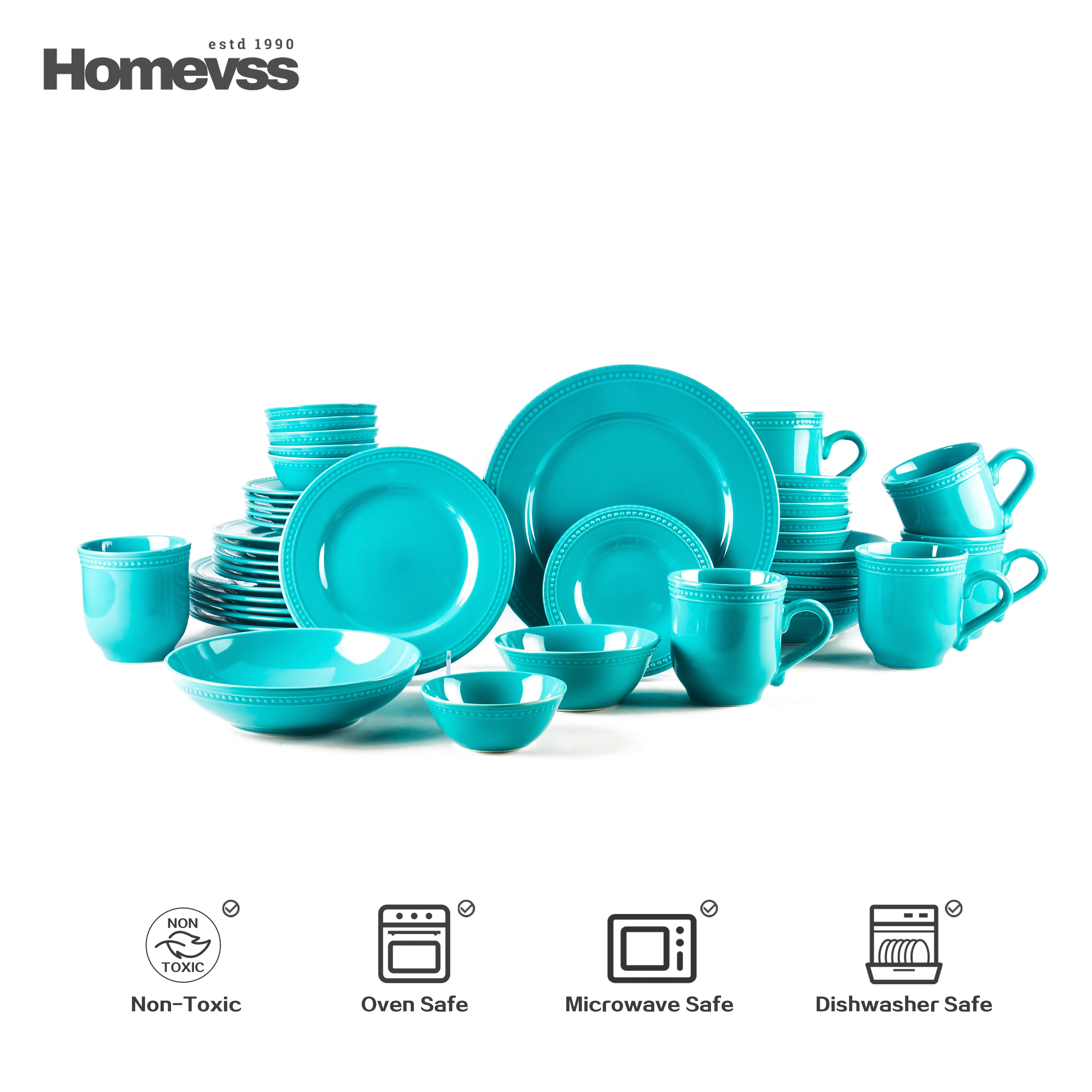 Pearl Dots Stoneware Dinnerware Set