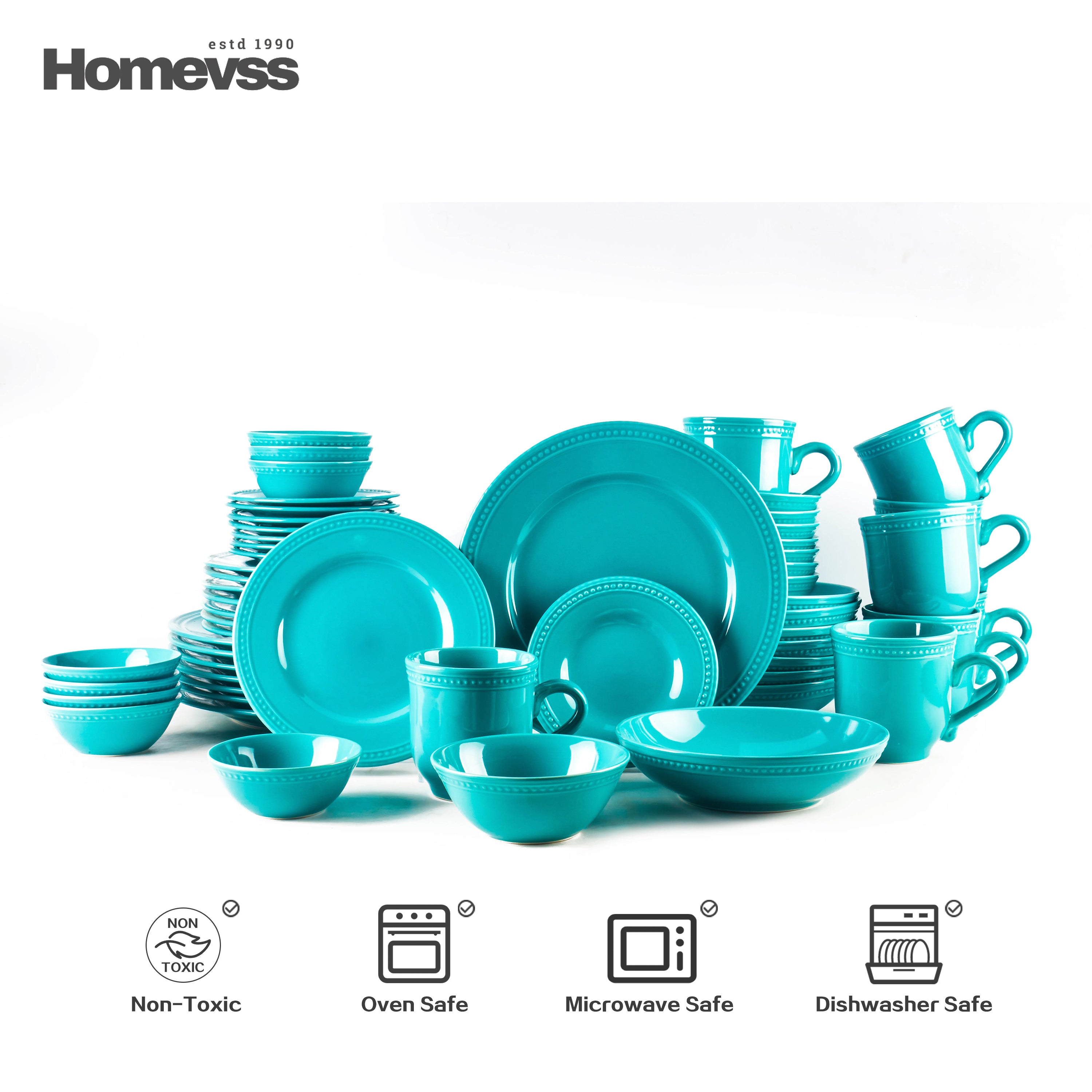 Pearl Dots Stoneware Dinnerware Set