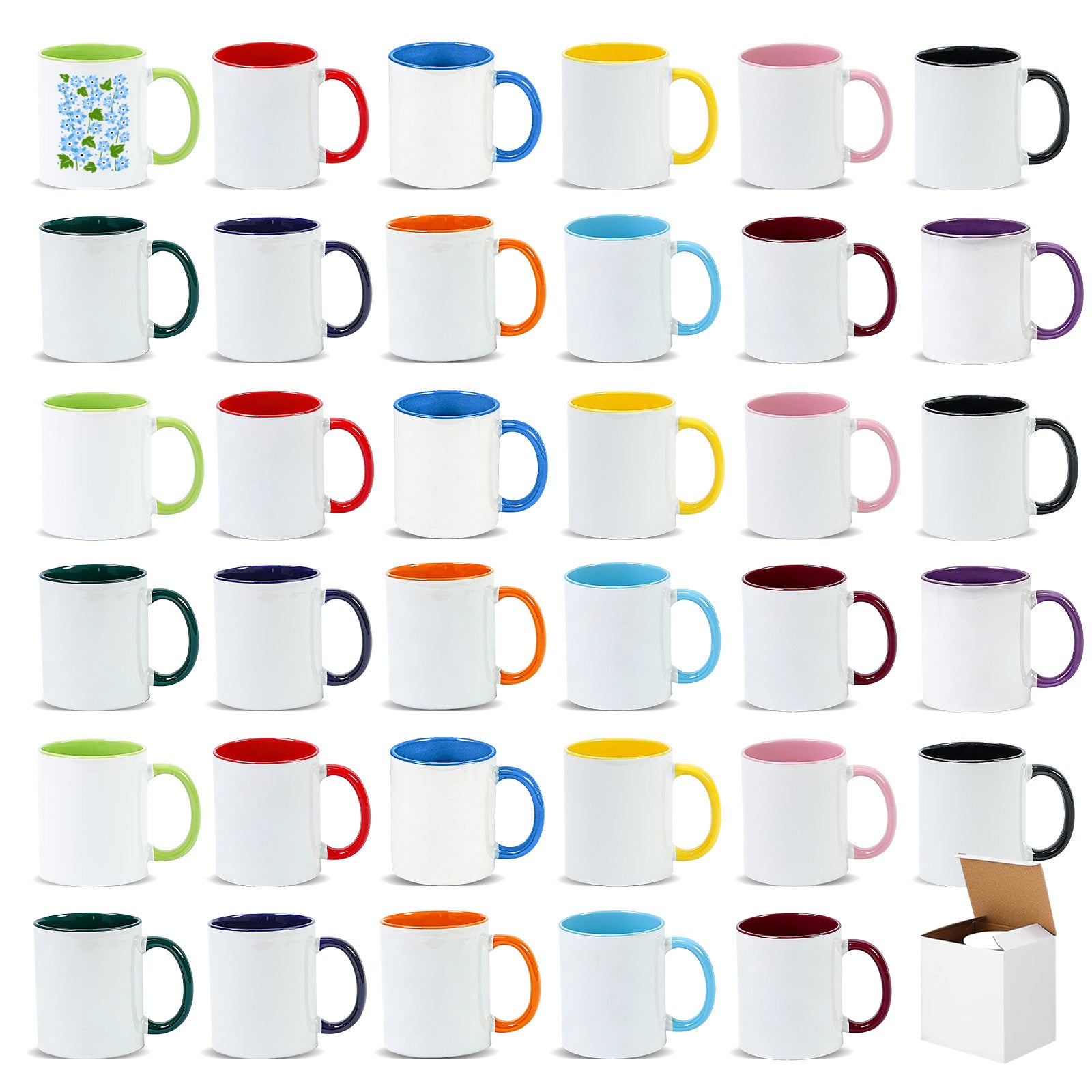 11oz Stoneware Sublimation Mug Blanks, in white gift box