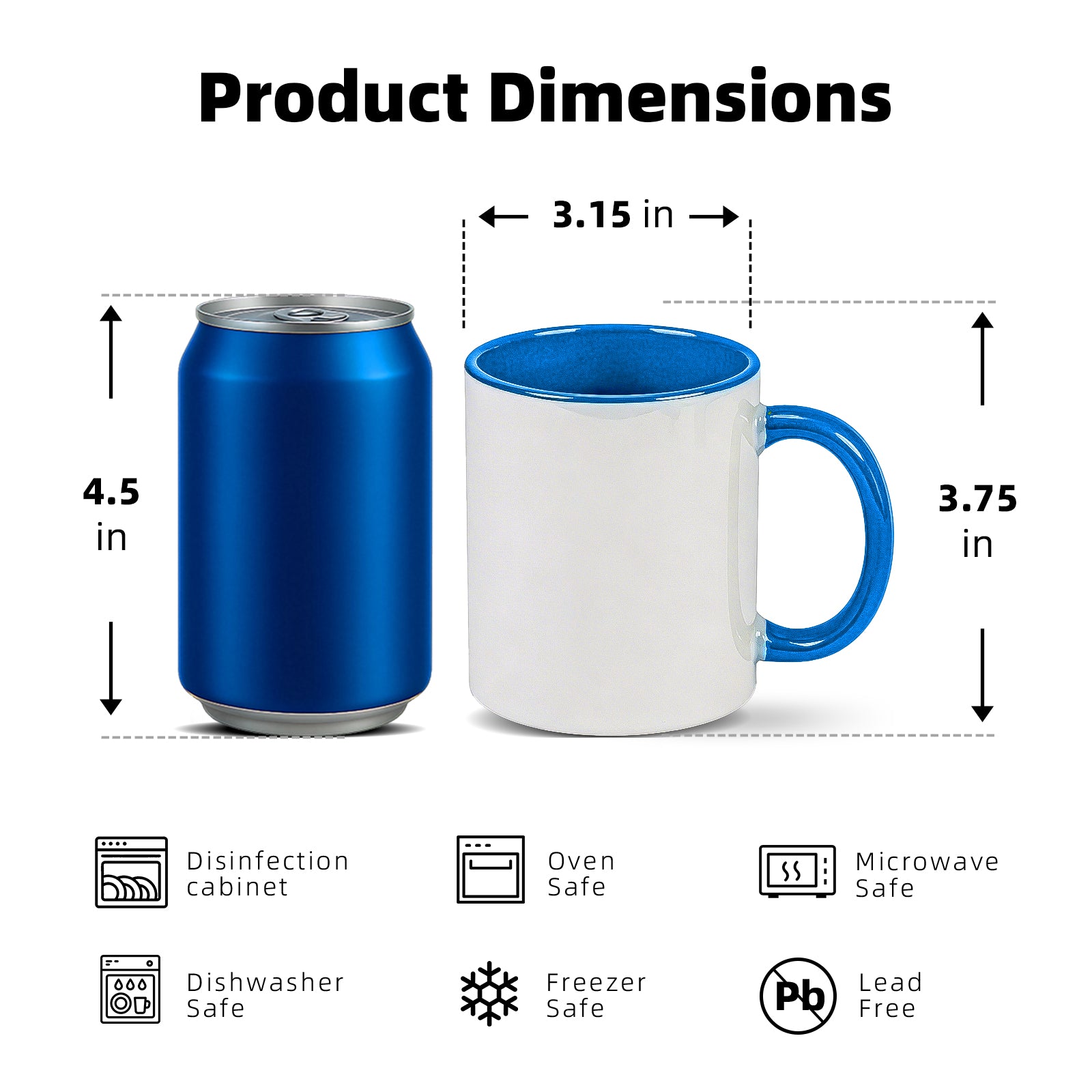 11oz Stoneware Sublimation Mug Blanks