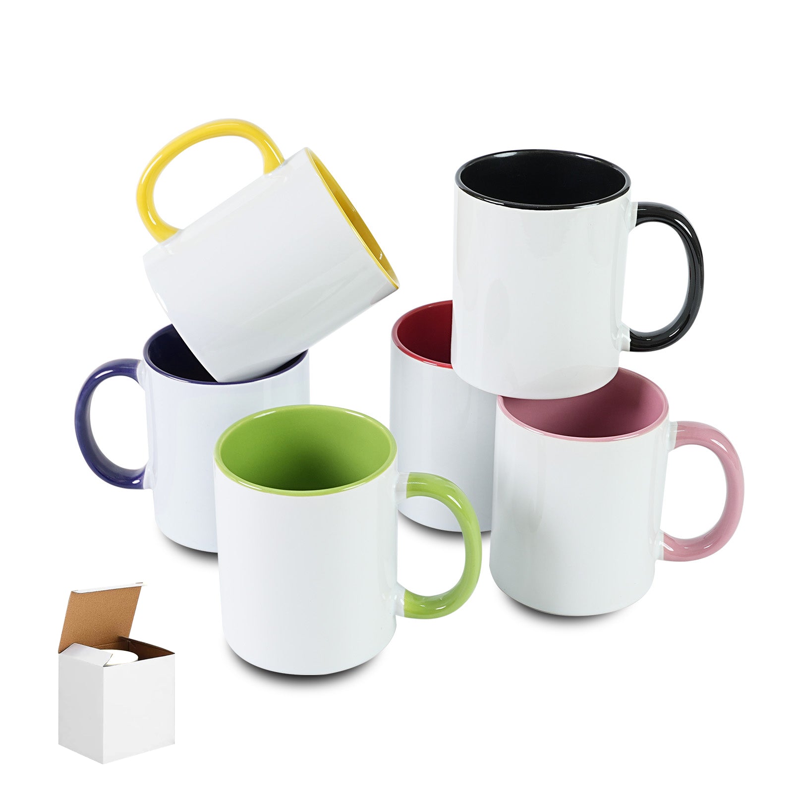 11oz Stoneware Sublimation Mug Blanks, in white gift box