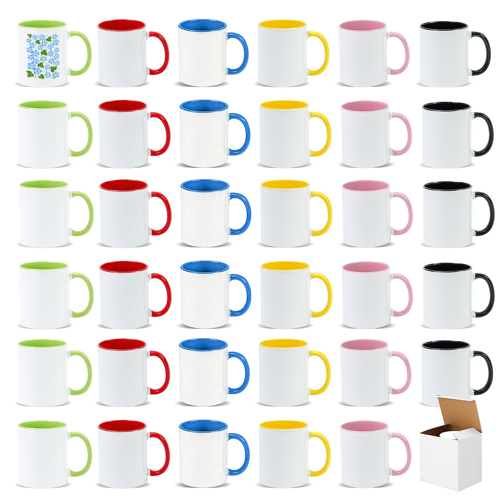 11oz Stoneware Sublimation Mug Blanks, in white gift box