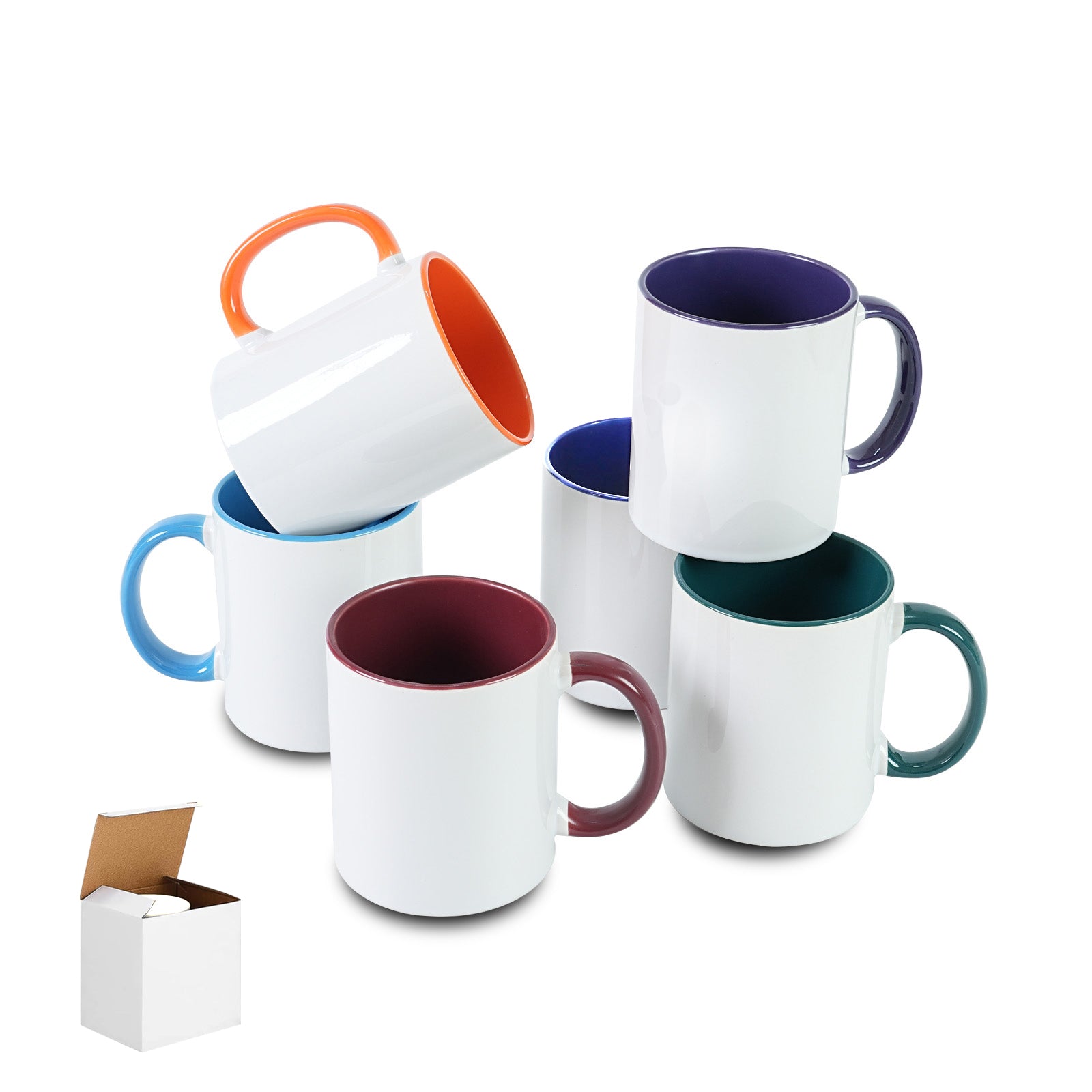 11oz Stoneware Sublimation Mug Blanks, in white gift box