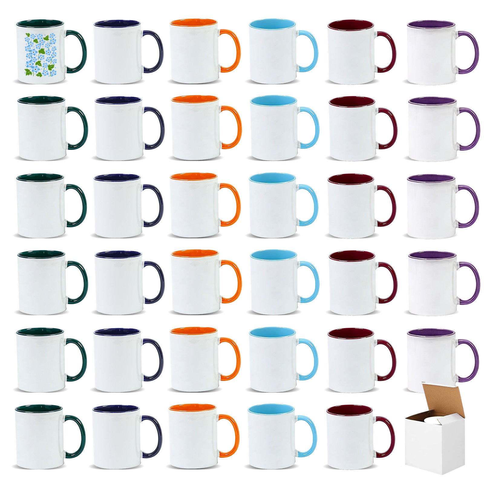 11oz Stoneware Sublimation Mug Blanks, in white gift box