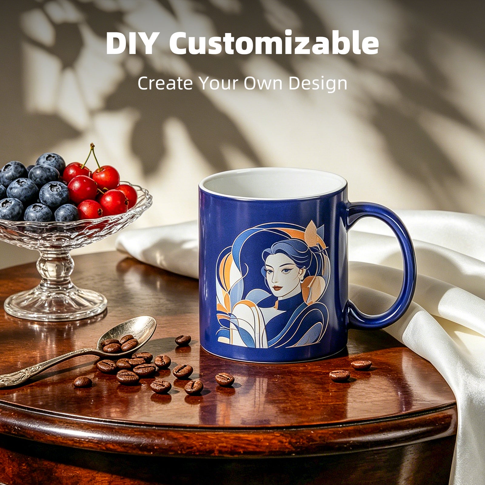 11oz Color Changing Sublimation Mug Blanks, in white gift box