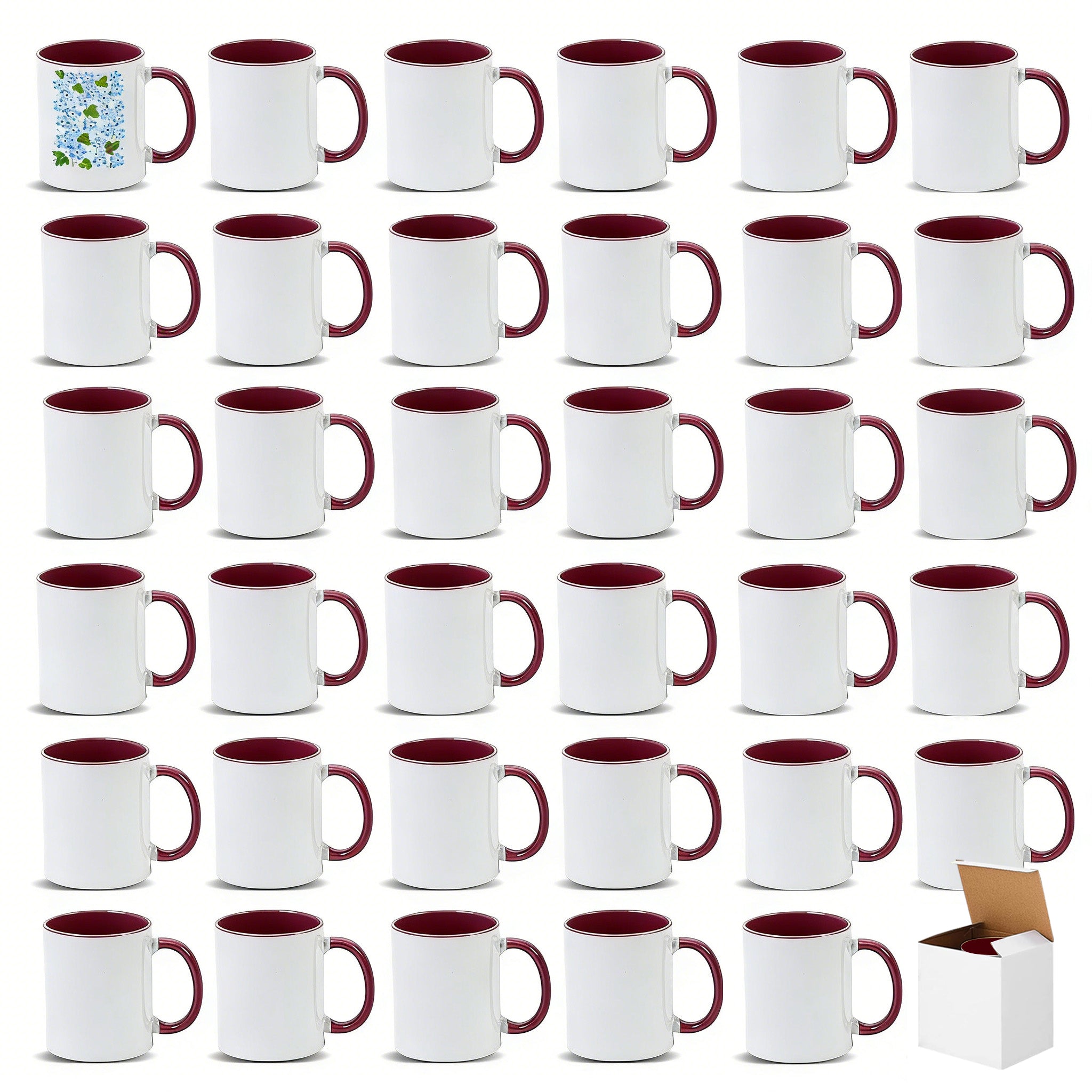 11oz Stoneware Sublimation Mug Blanks, in white gift box