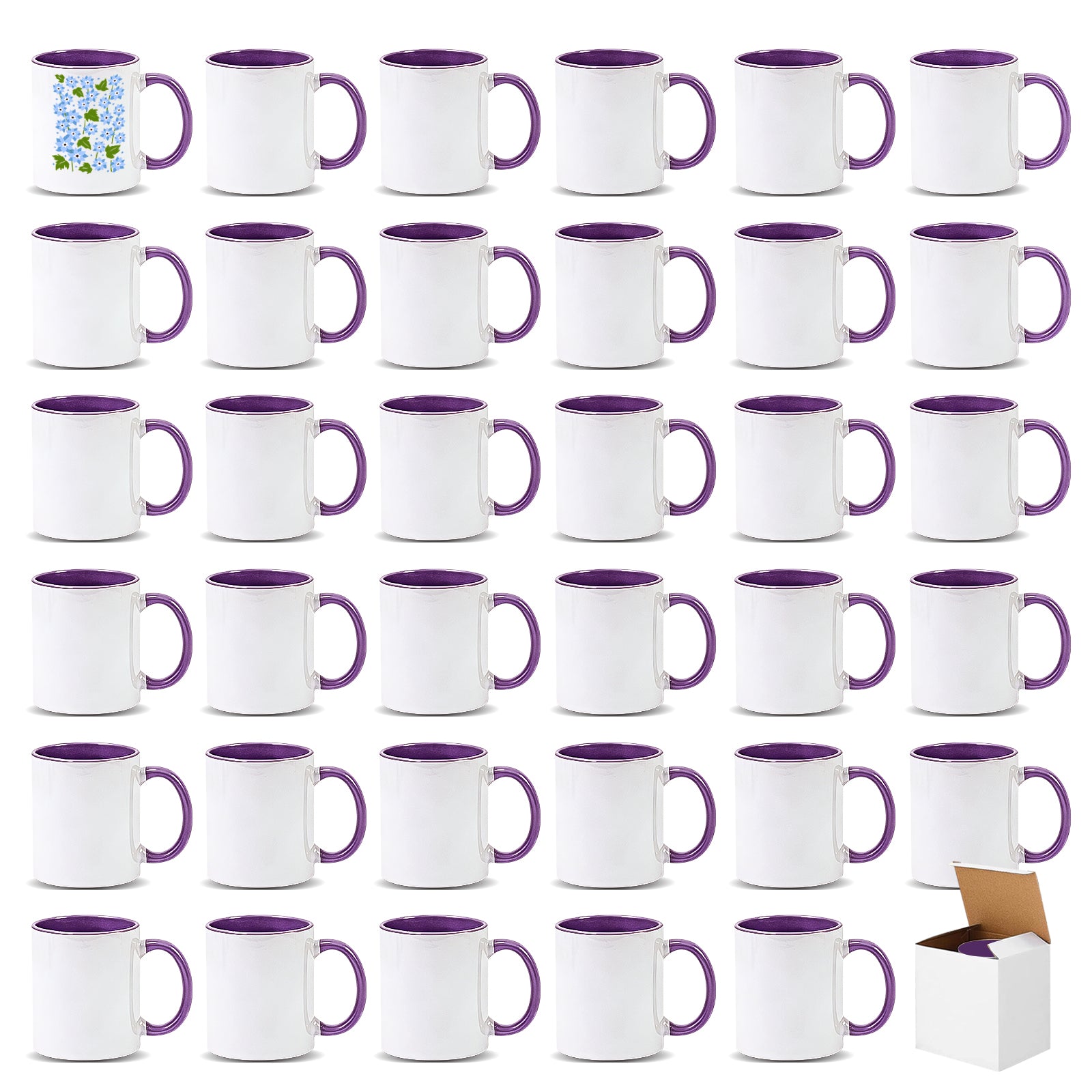 11oz Stoneware Sublimation Mug Blanks, in white gift box