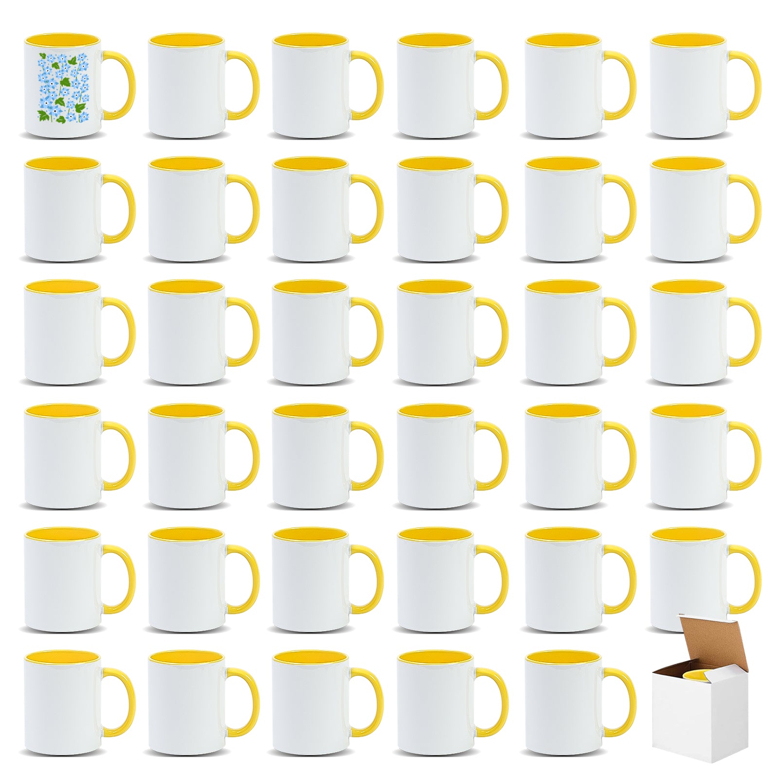 11oz Stoneware Sublimation Mug Blanks, in white gift box