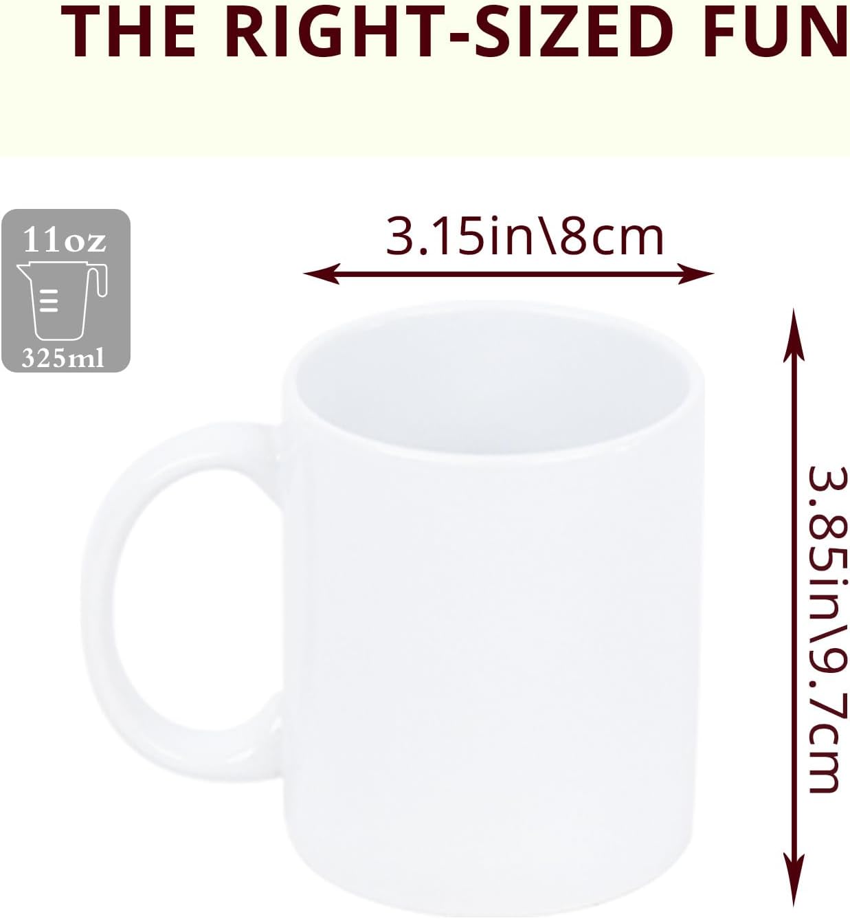 11oz Stoneware Sublimation Mug Blanks