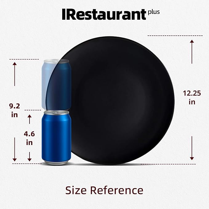 Commercial-Grade Stoneware Coupe Plates