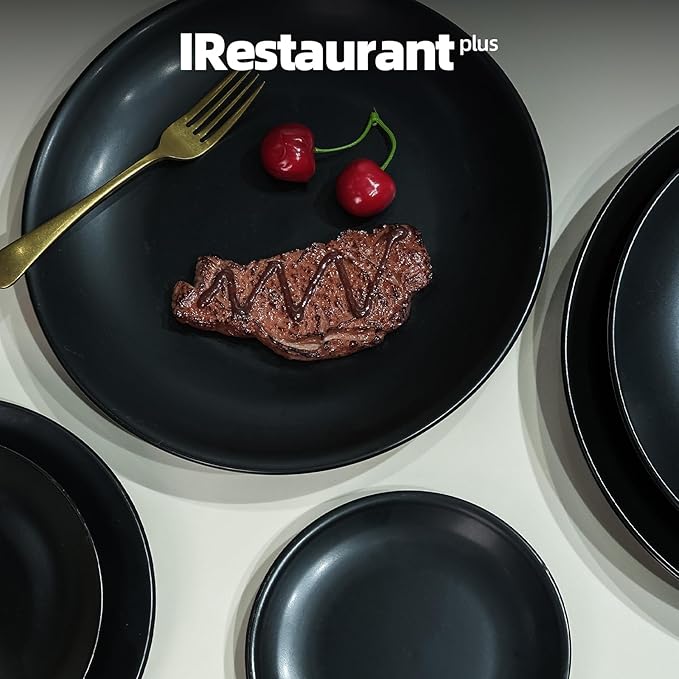 Commercial-Grade Stoneware Coupe Plates