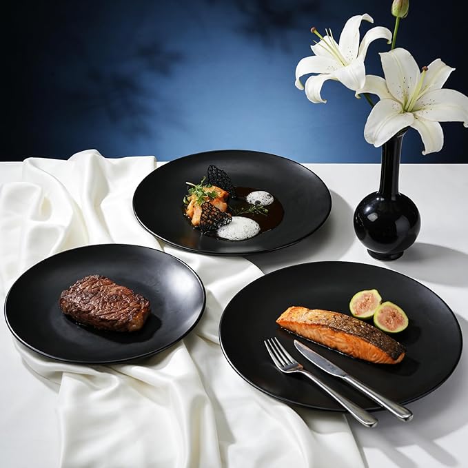 Commercial-Grade Stoneware Coupe Plates