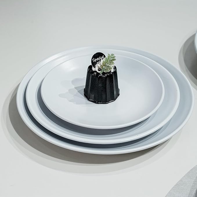 Commercial-Grade Stoneware Coupe Plates