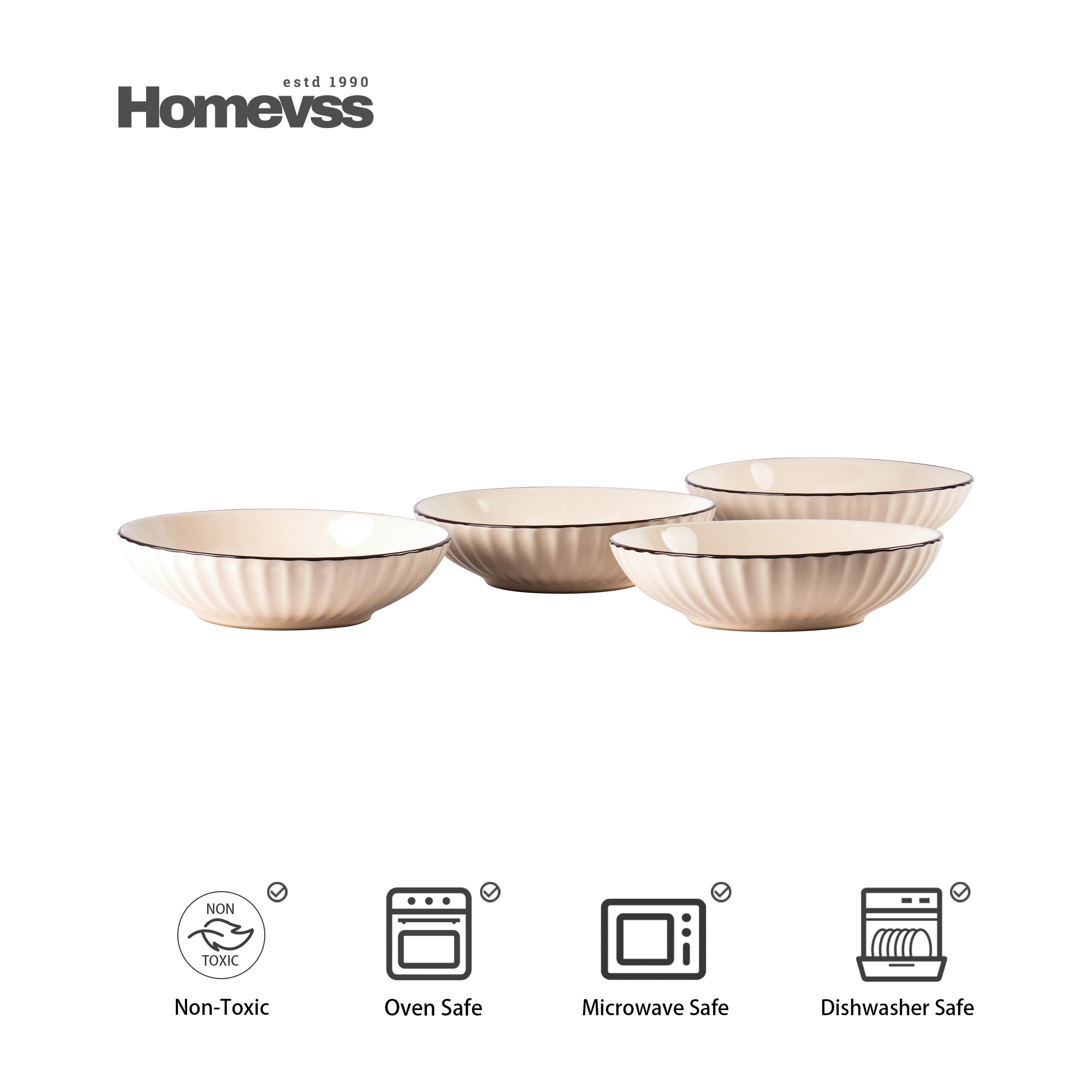 Osita Strip Stoneware Dinnerware Set